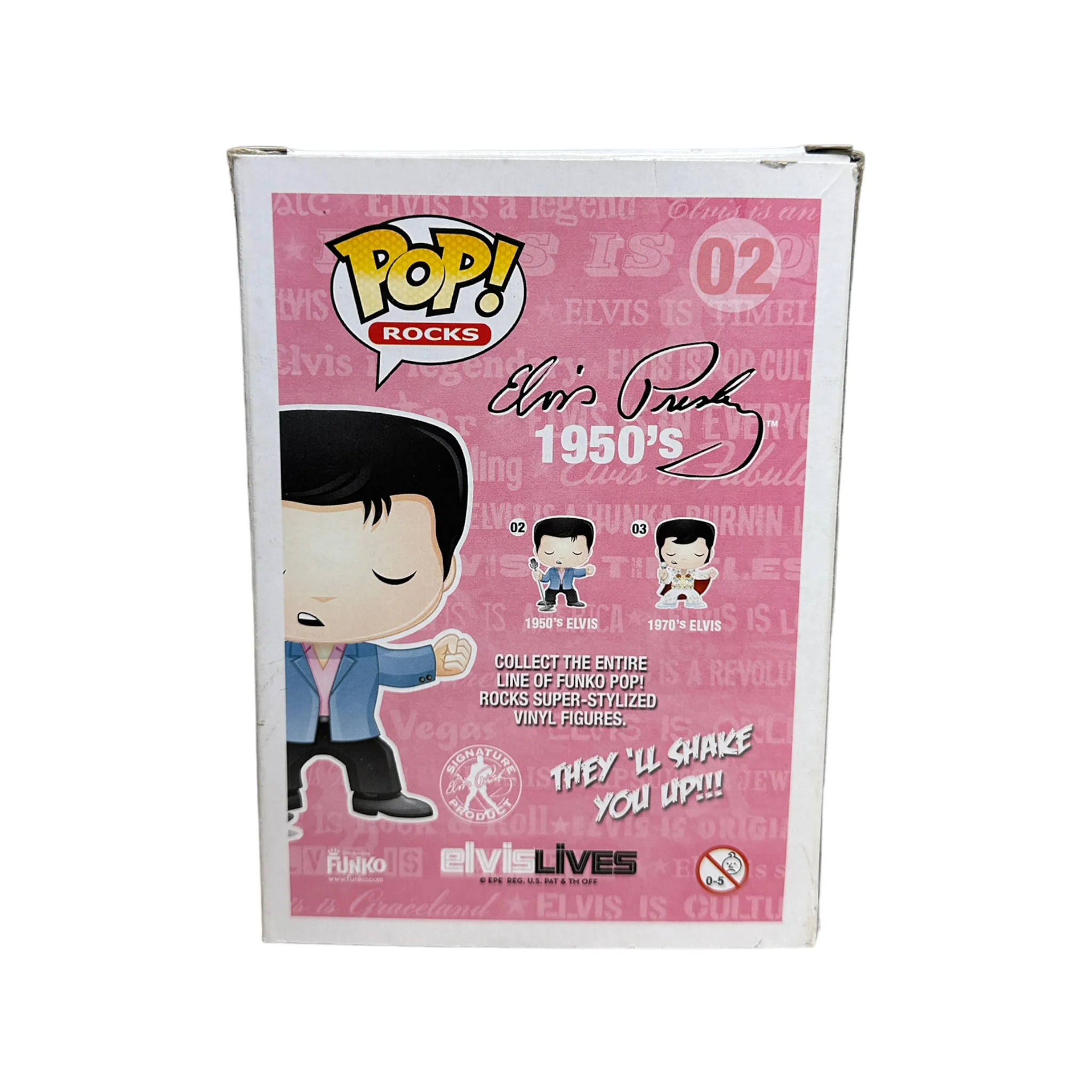 1950's Elvis #02 Funko Pop! - Rocks - 2011 Pop! - Condition 6.5/10 - Image 3