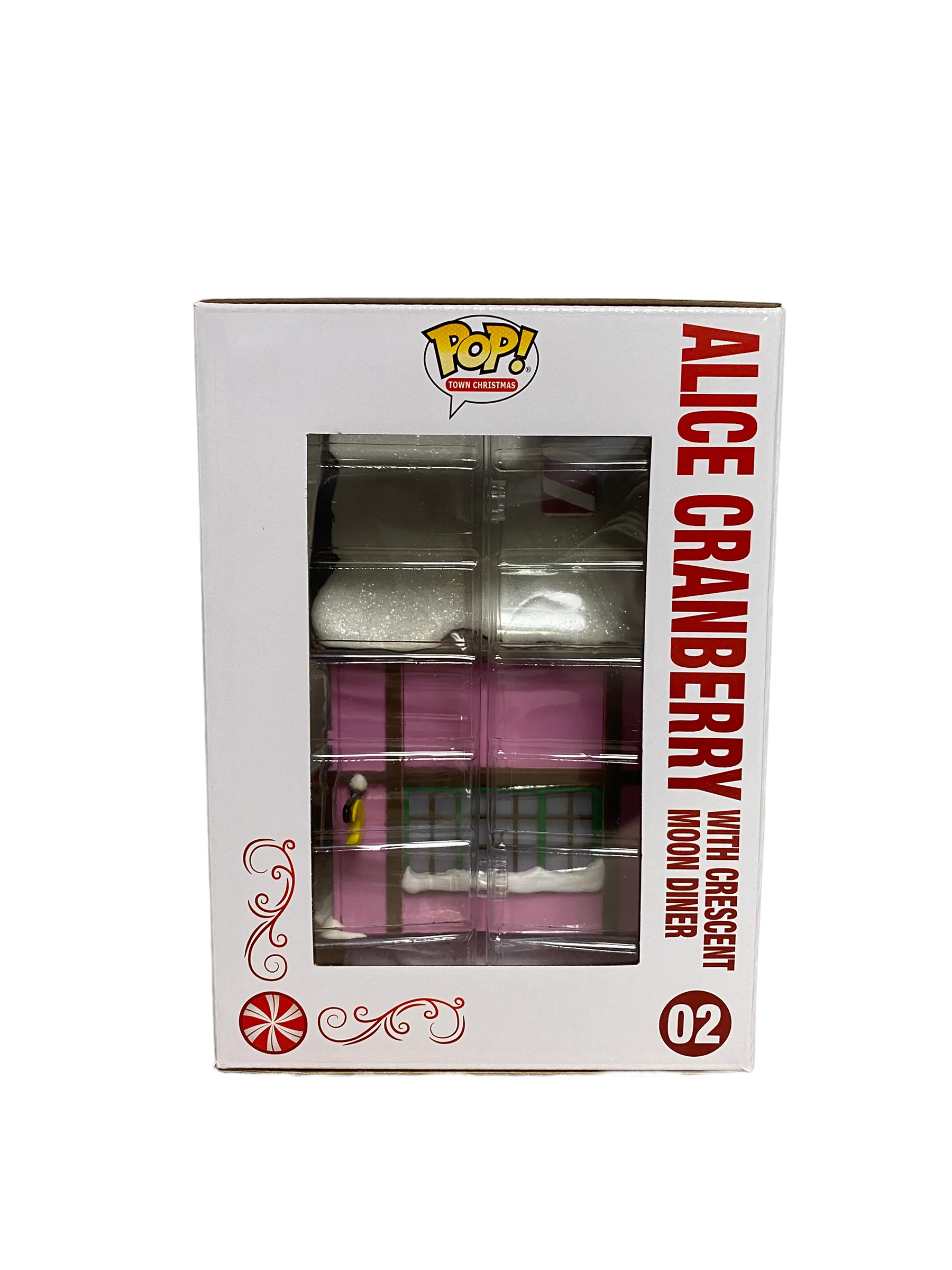 Alice Cranberry With Crescent Moon Diner #02 (Lights Up) Funko Pop Town Christmas! - Peppermint Lane - Funko Shop Exclusive - Condition 9.5+/10 - Image 3