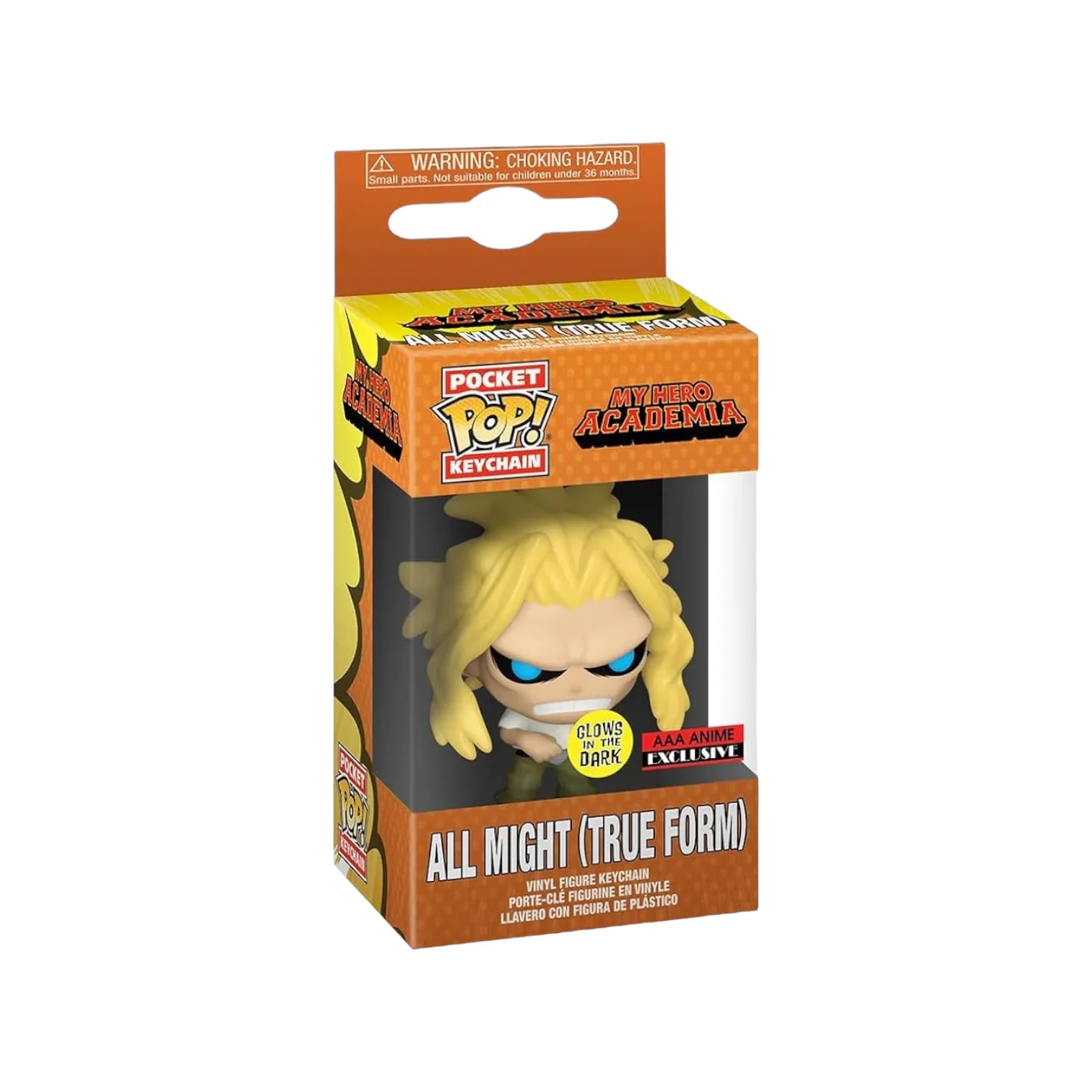 All Might (True Form) (Glows in the Dark) Funko Pocket Pop! Keychain - My Hero Academia - AAA Anime Exclusive