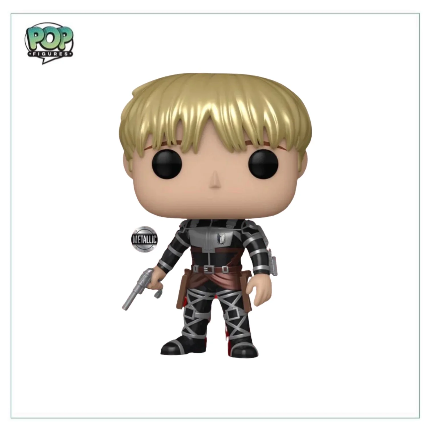Armin Arlelt #1447 (Metallic) Funko Pop! - Attack on Titan - Chalice Collectibles Pre-Release Exclusive - Image 2
