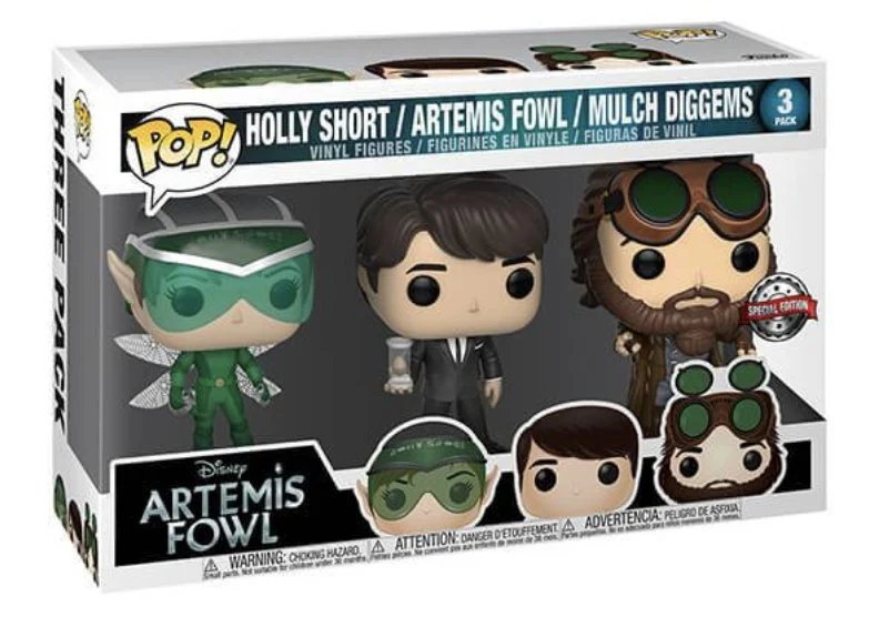 Holly Short / Artemis Fowl / Mulch Diggems 3 Pack Funko Pop! Disney: Artemis Fowl. Special Edition