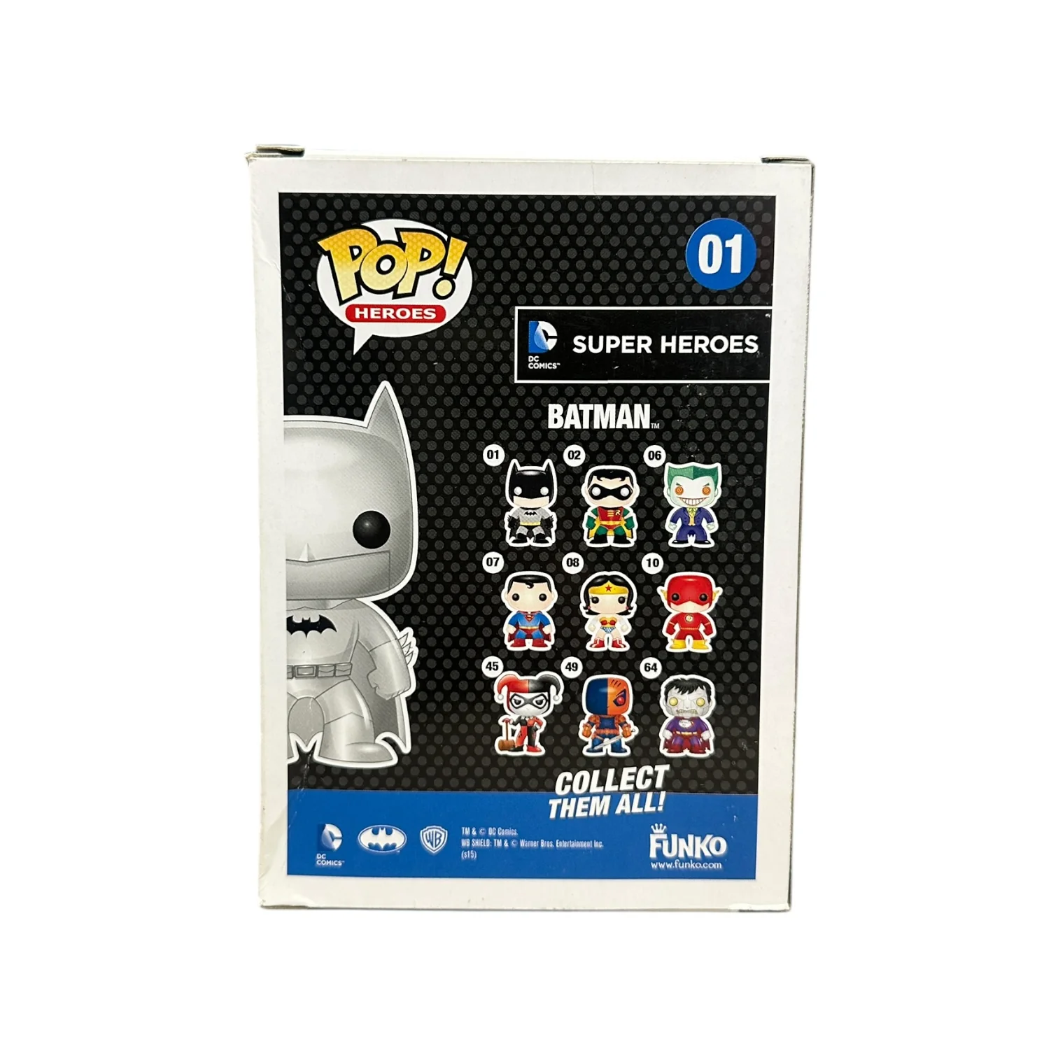 Batman #01 (Silver) Funko Pop! - DC Super Heroes - Hot Topic Employees Exclusive LE108 Pcs - Condition 7/10 - Image 3