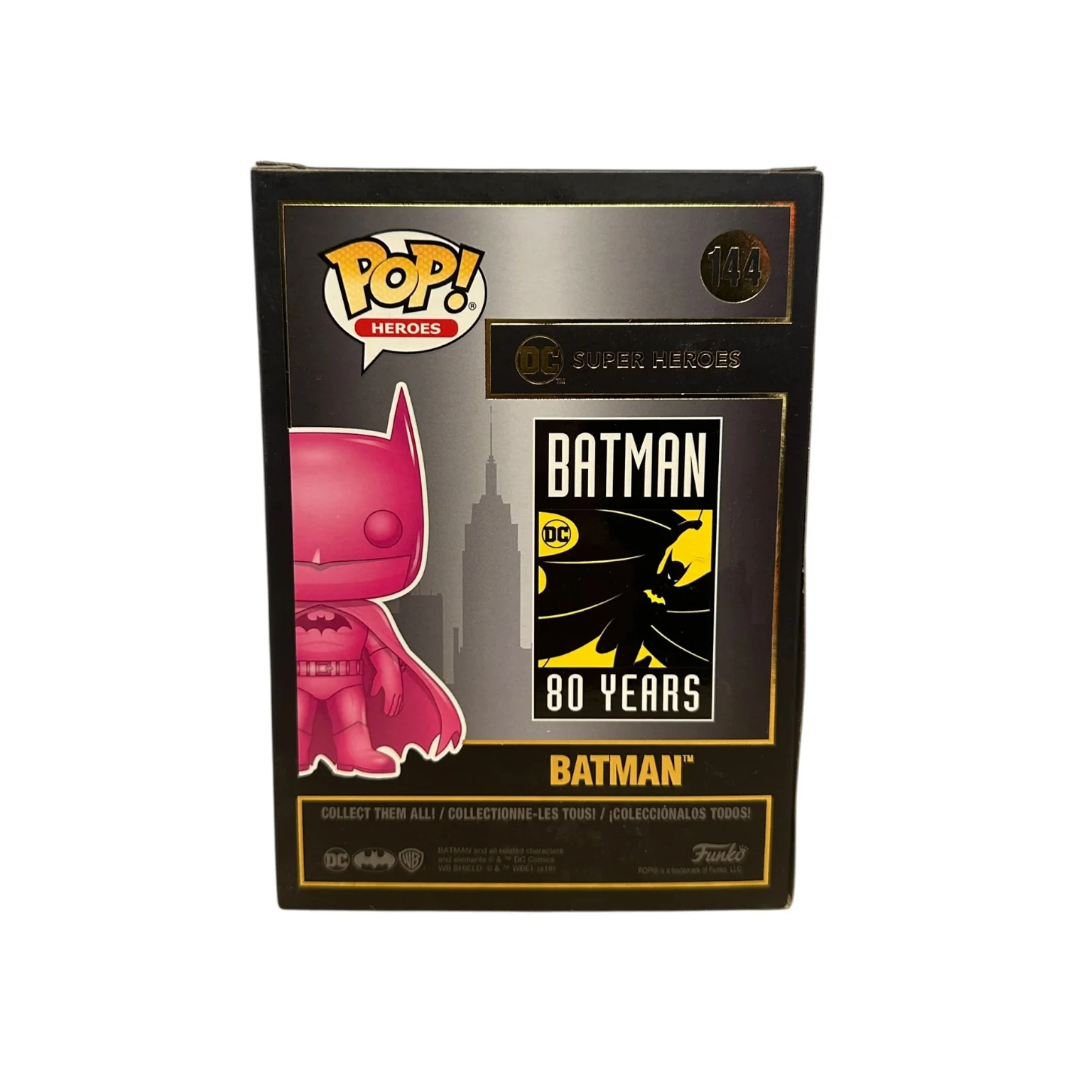 Batman #144 (Pink Chrome) Funko Pop! - DC Super Heroes - NYCC 2019 Exclusive LE1500 Pcs - Condition 7.5/10 - Image 3