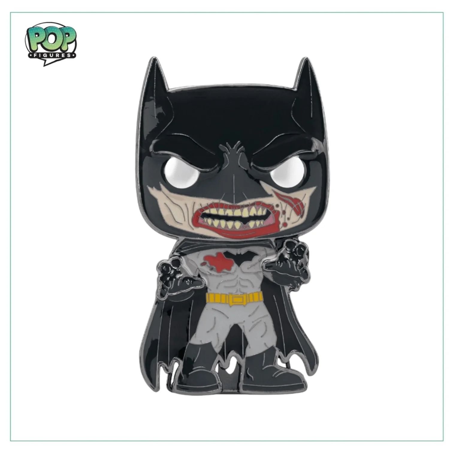Batman #SE Funko Enamel Pop! Pin - DC Super Heroes - Bloody - Gamestop - Image 2
