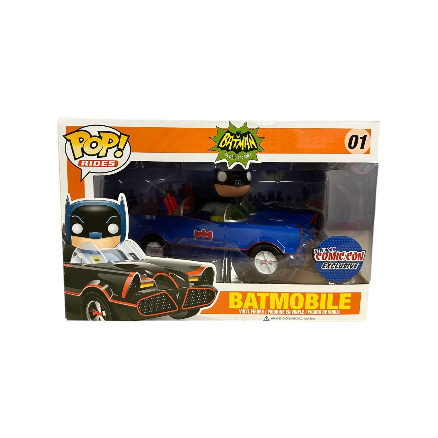 Batmobile #01 (Blue) Funko Pop Ride! - Batman: Classic TV Series - NYCC 2013 Exclusive - Condition 8.5/10