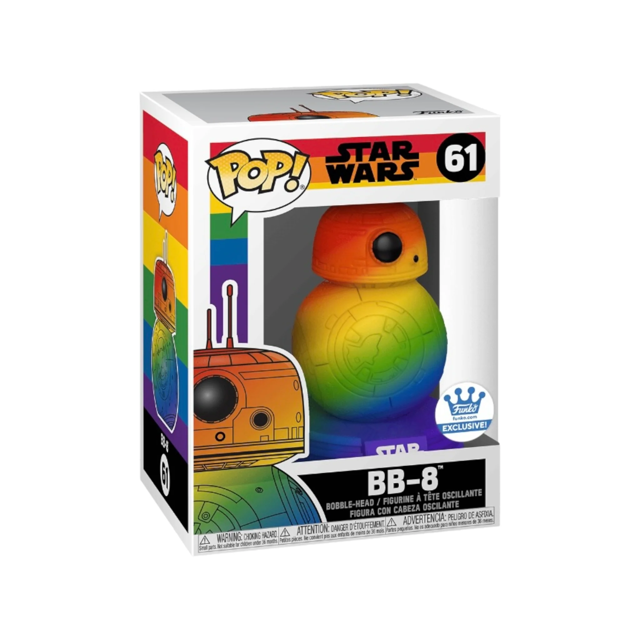 BB-8 #61 (Rainbow) Funko Pop! - Star Wars - Funko Shop Exclusive