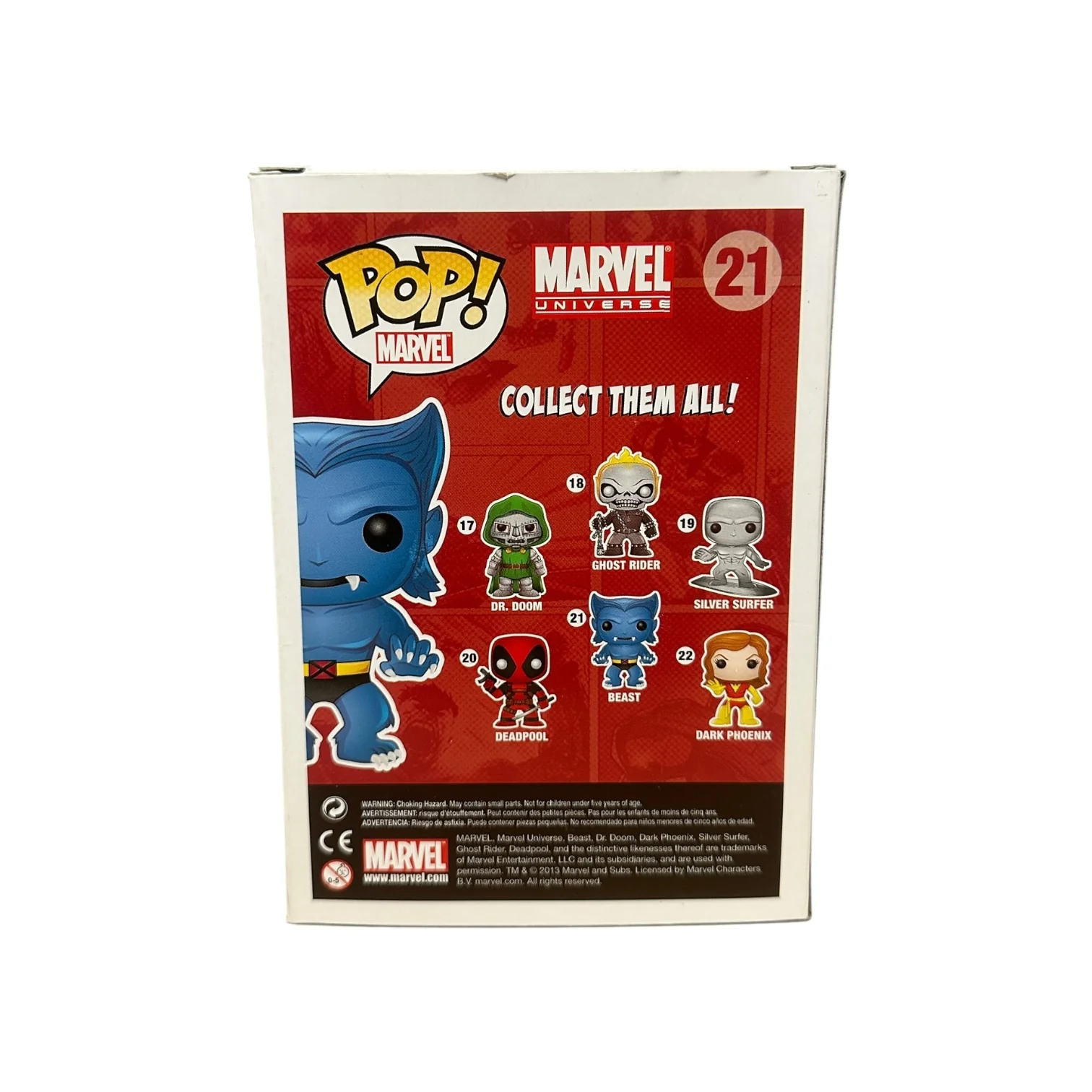 Beast #21 (Flocked) Funko Pop! - Marvel Universe - Gemini Collectibles Exclusive LE240 Pcs - Condition 6.5/10 - Image 3