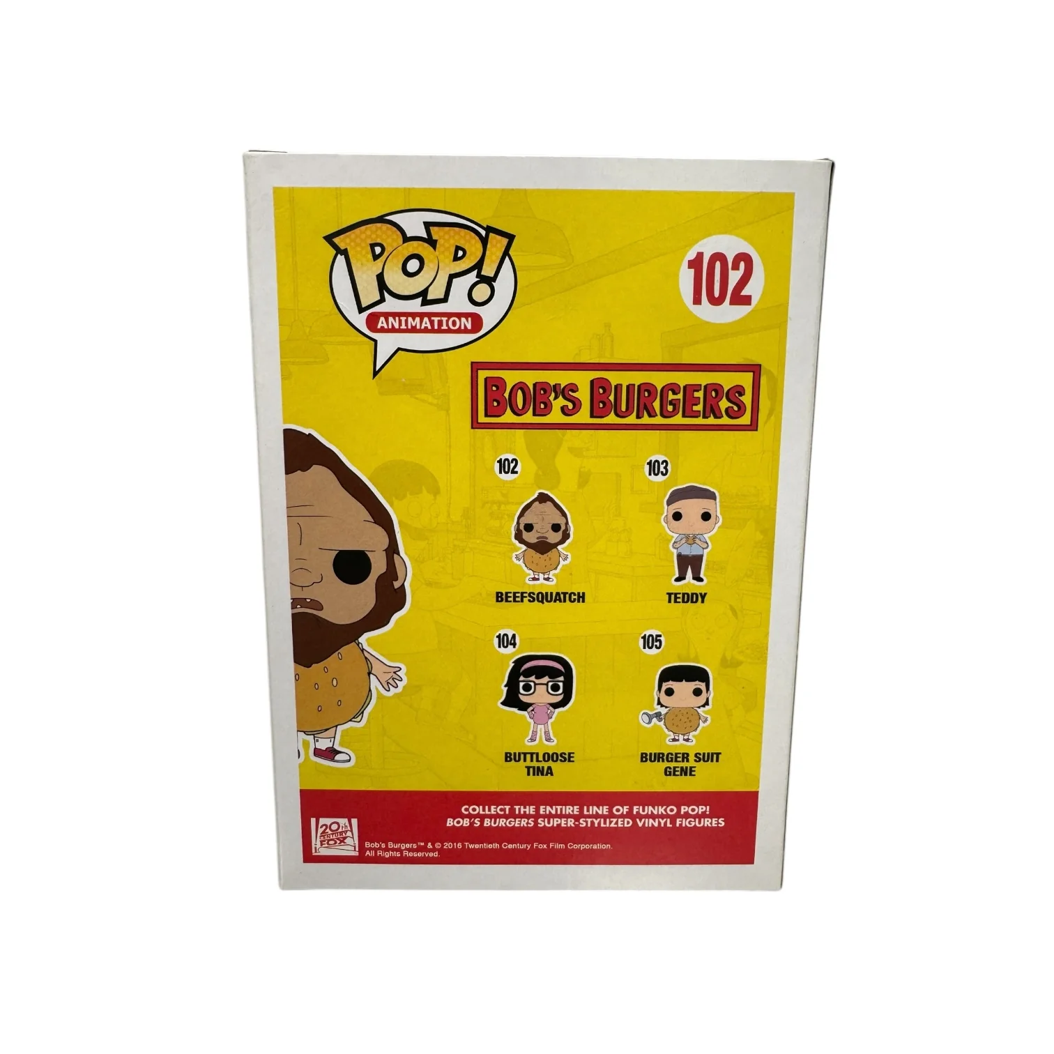 Beefsquatch #102 Funko Pop! - Bob's Burgers - Condition 8/10 - Image 3