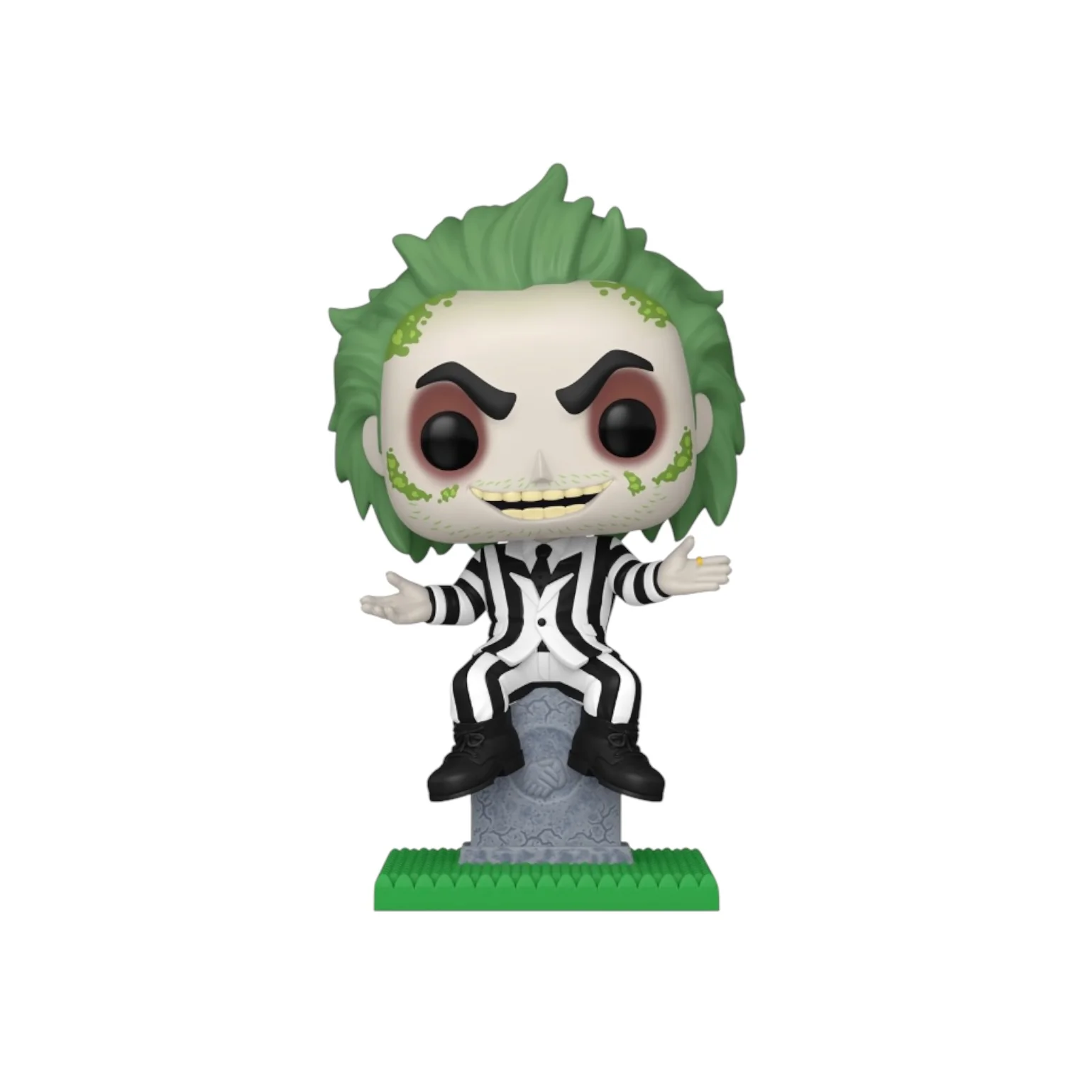 Beetlejuice on Tombstone #1757 (Glows in the Dark) Funko Pop! Plus - Beetlejuice - Entertainment Earth Exclusive - Image 2
