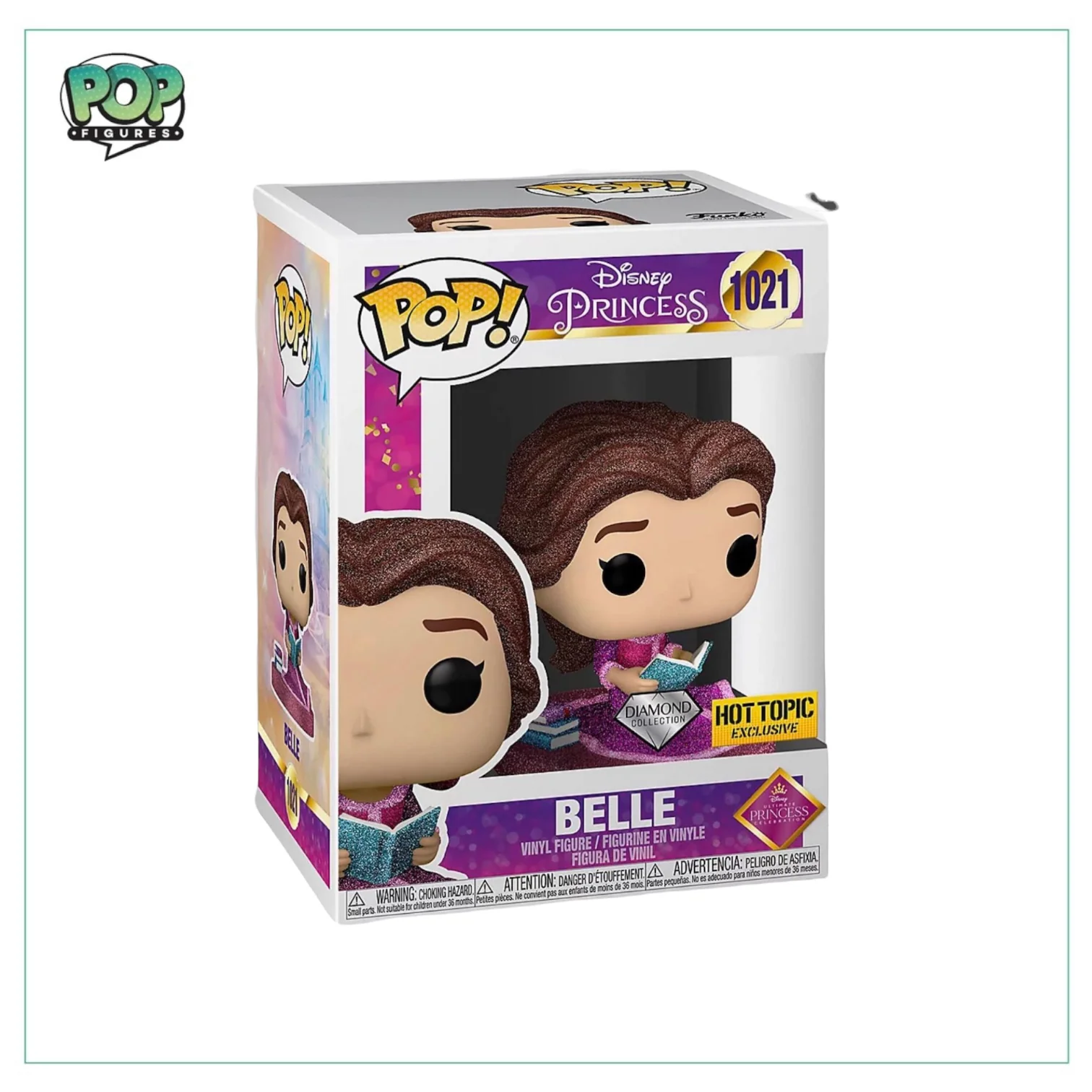 Belle (Diamond Collection) #1021 Funko Pop! Princess - Hot Topic Exclusive