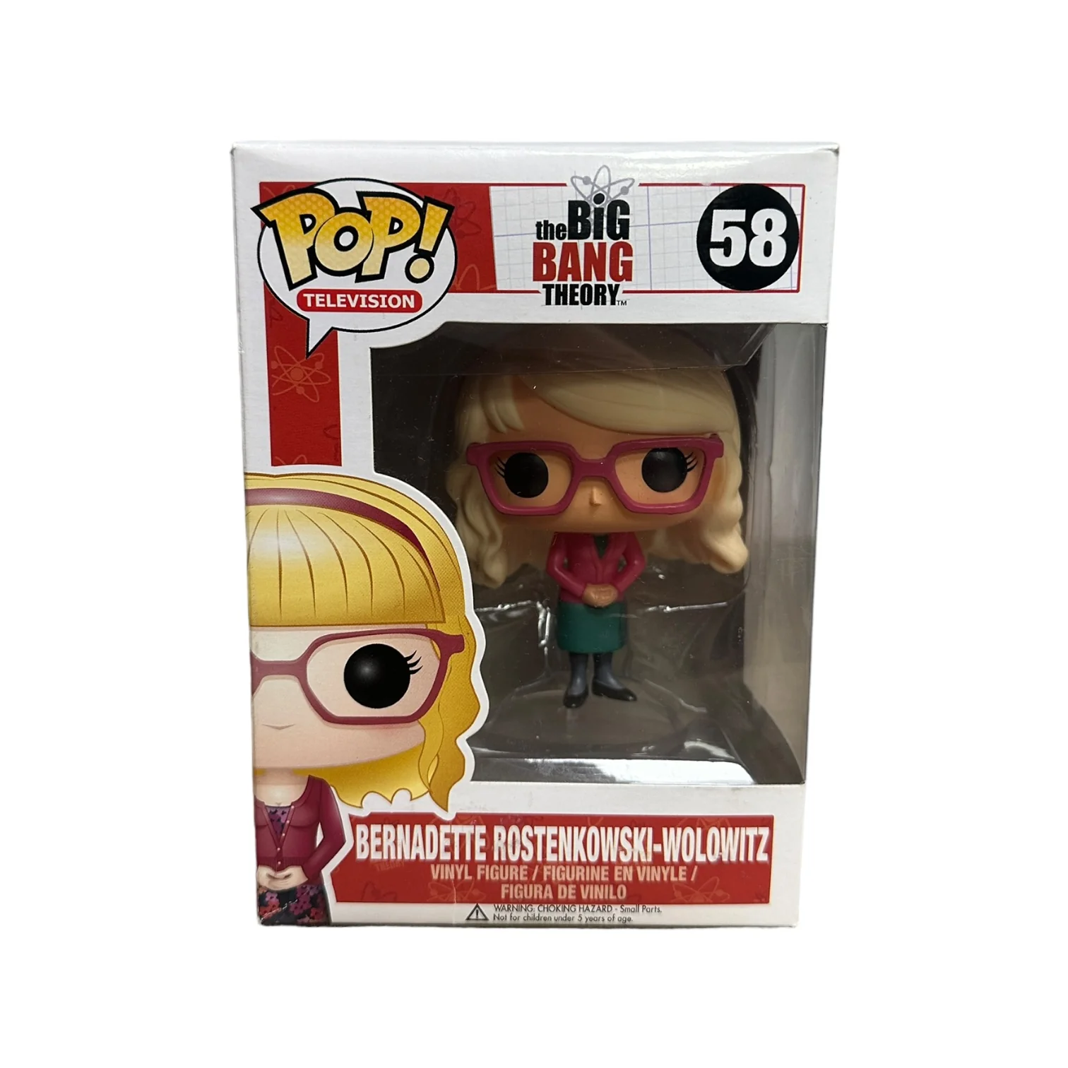 Bernadette Rostenkowski-Wolowitz #58 Funko Pop! - The Big Bang Theory - 2013 Pop! - Condition 7.5/10