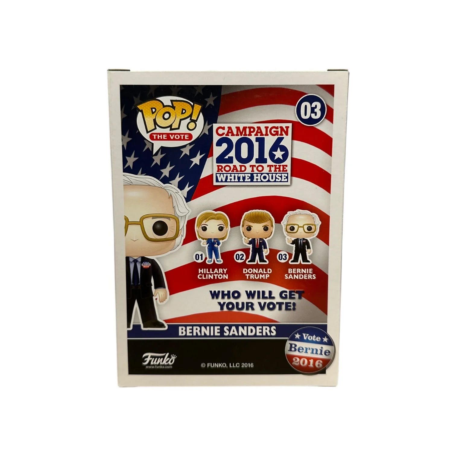 Bernie Sanders #03 Funko Pop! - Campaign 2016 Road to the White House - Condition 8.5/10 - Image 3