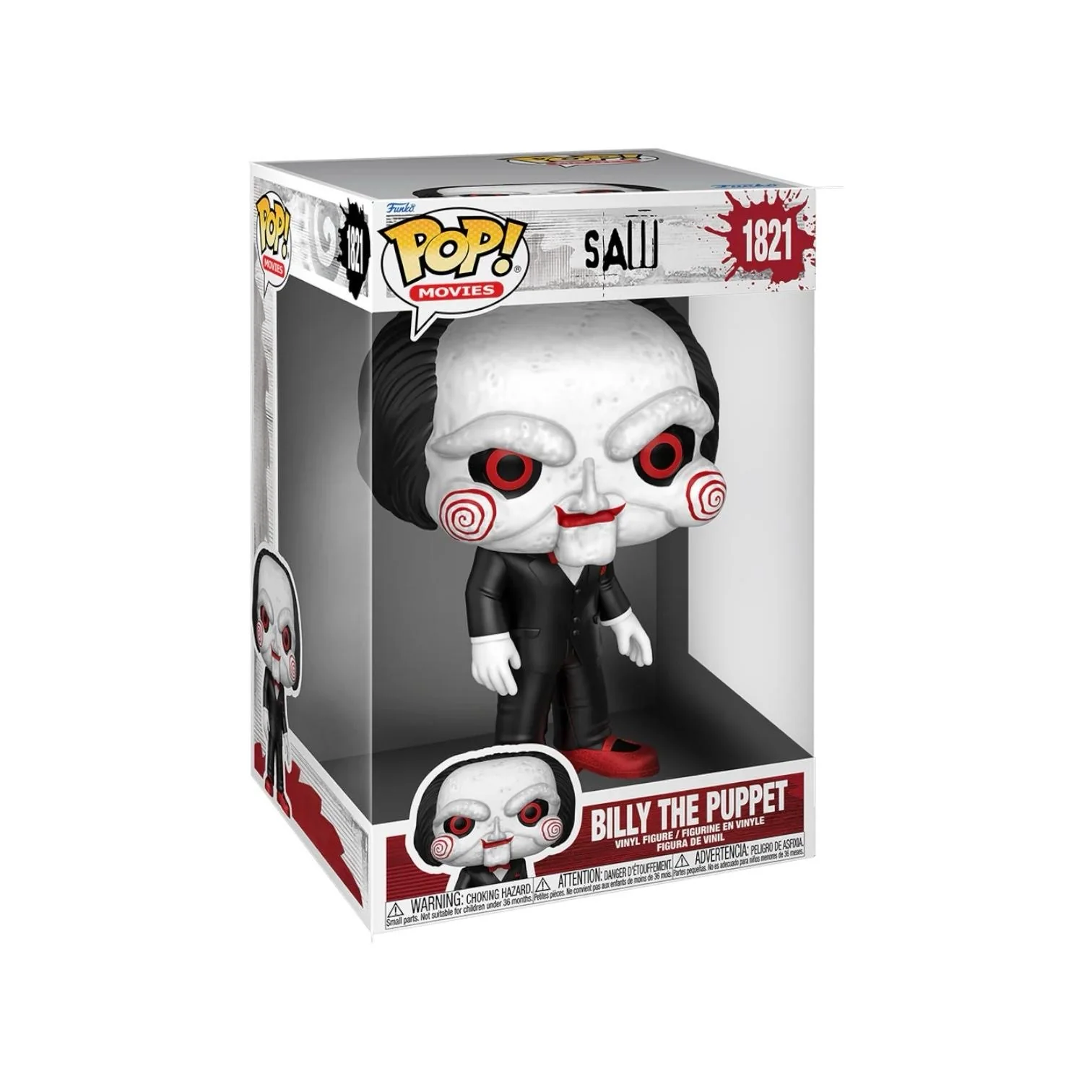 Billy the Puppet #1821 Funko Pop Jumbo - Saw - PREORDER