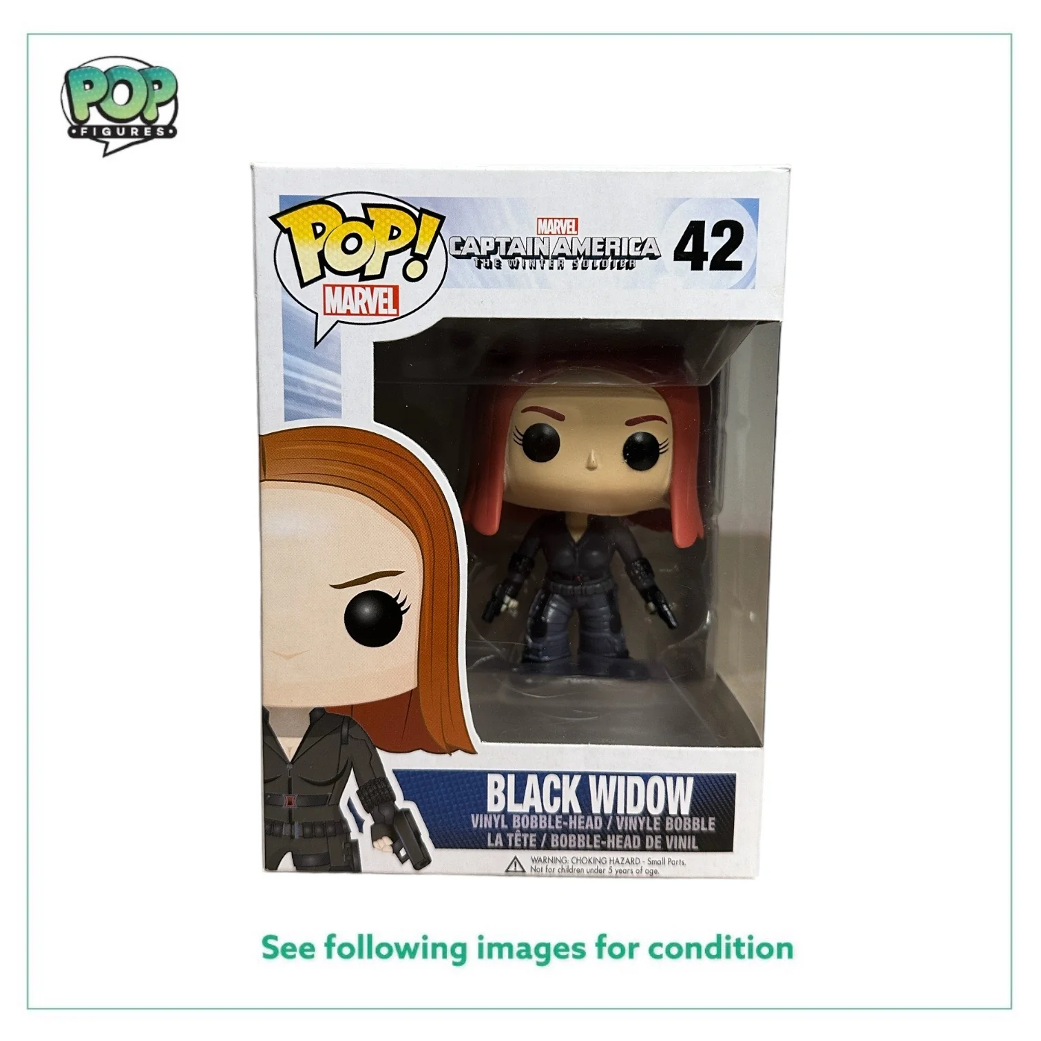 Black Widow #42 Funko Pop! - Captain America The Winter Soldier - 2014 Pop! - Condition 8.75/10