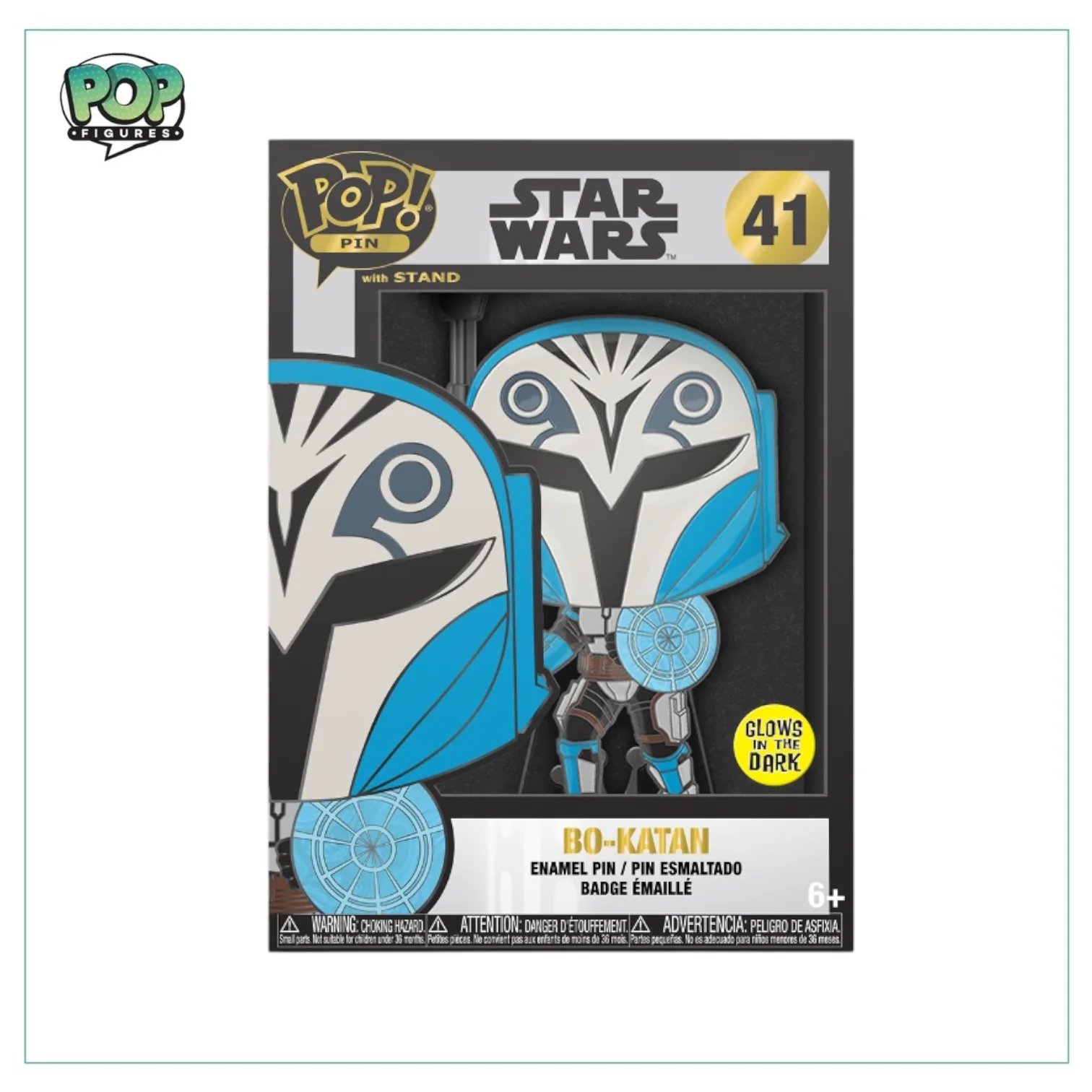 Bo-Katan #41 Enamel Pop! Pin - Star Wars - Glows in the Dark