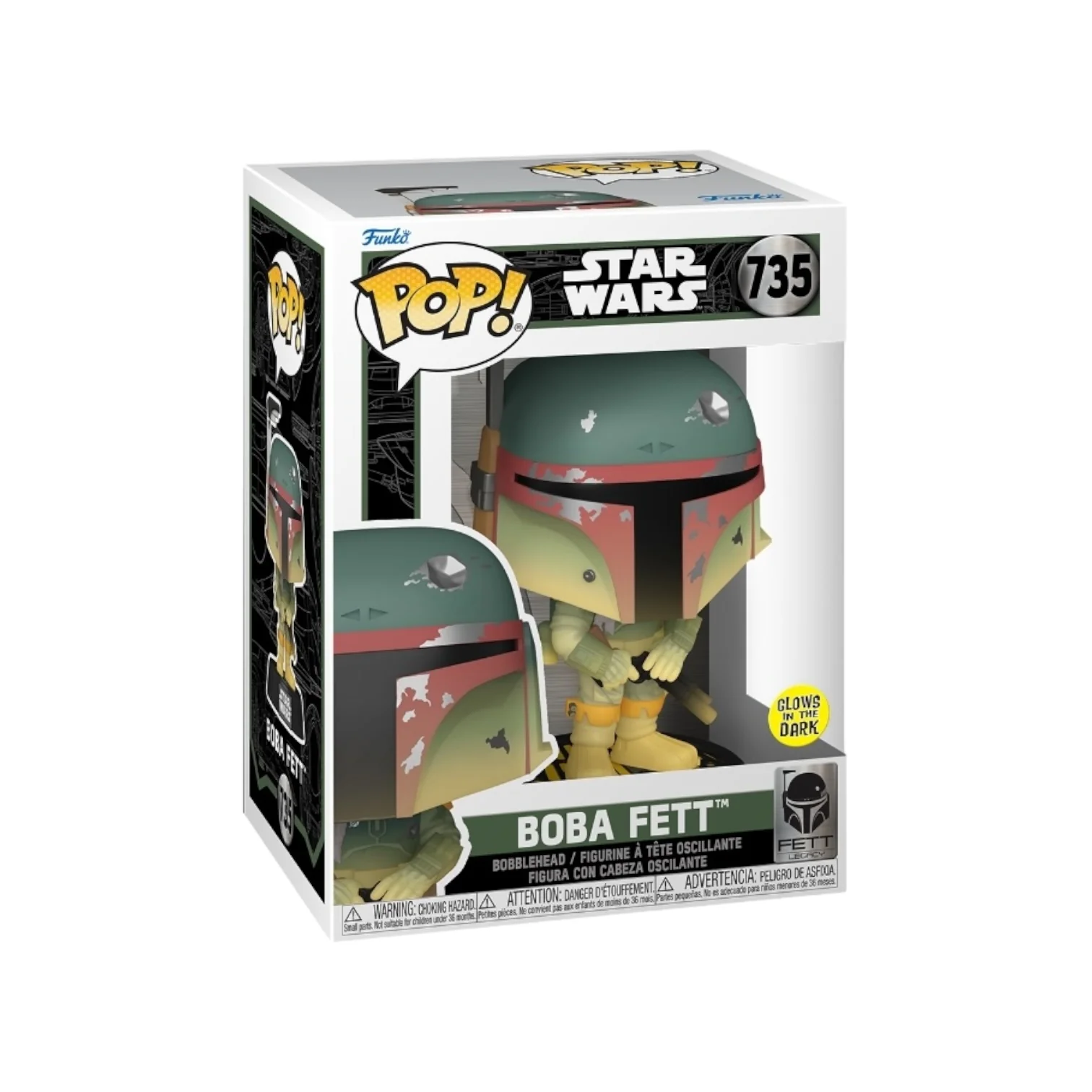 Boba Fett #735 (Glow in the dark) Funko Pop - Star Wars - Fett Legacy