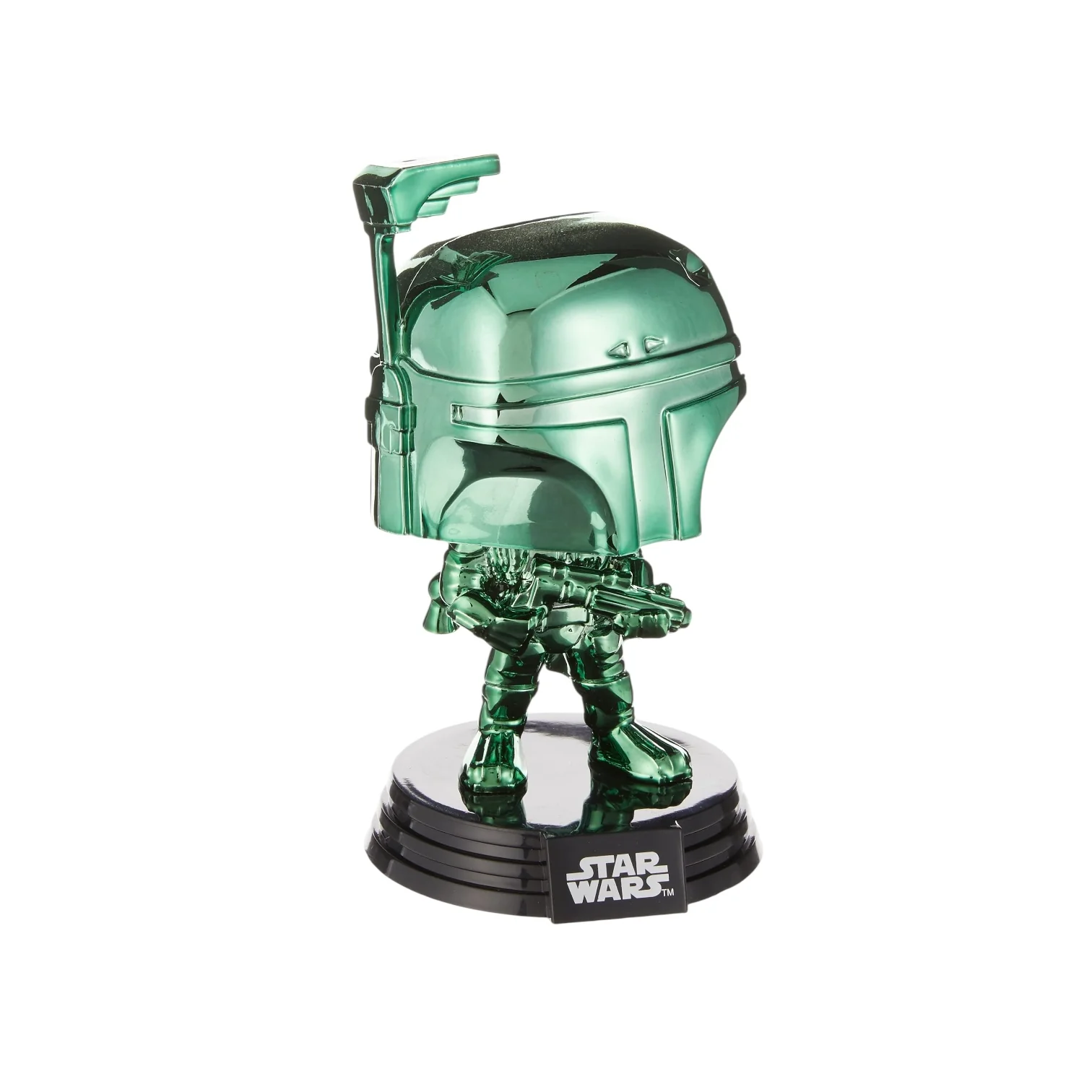 Boba Fett (Green Chrome) #297 Funko Pop! - Star Wars - 2019 SDCC Shared Exclusive - Image 2