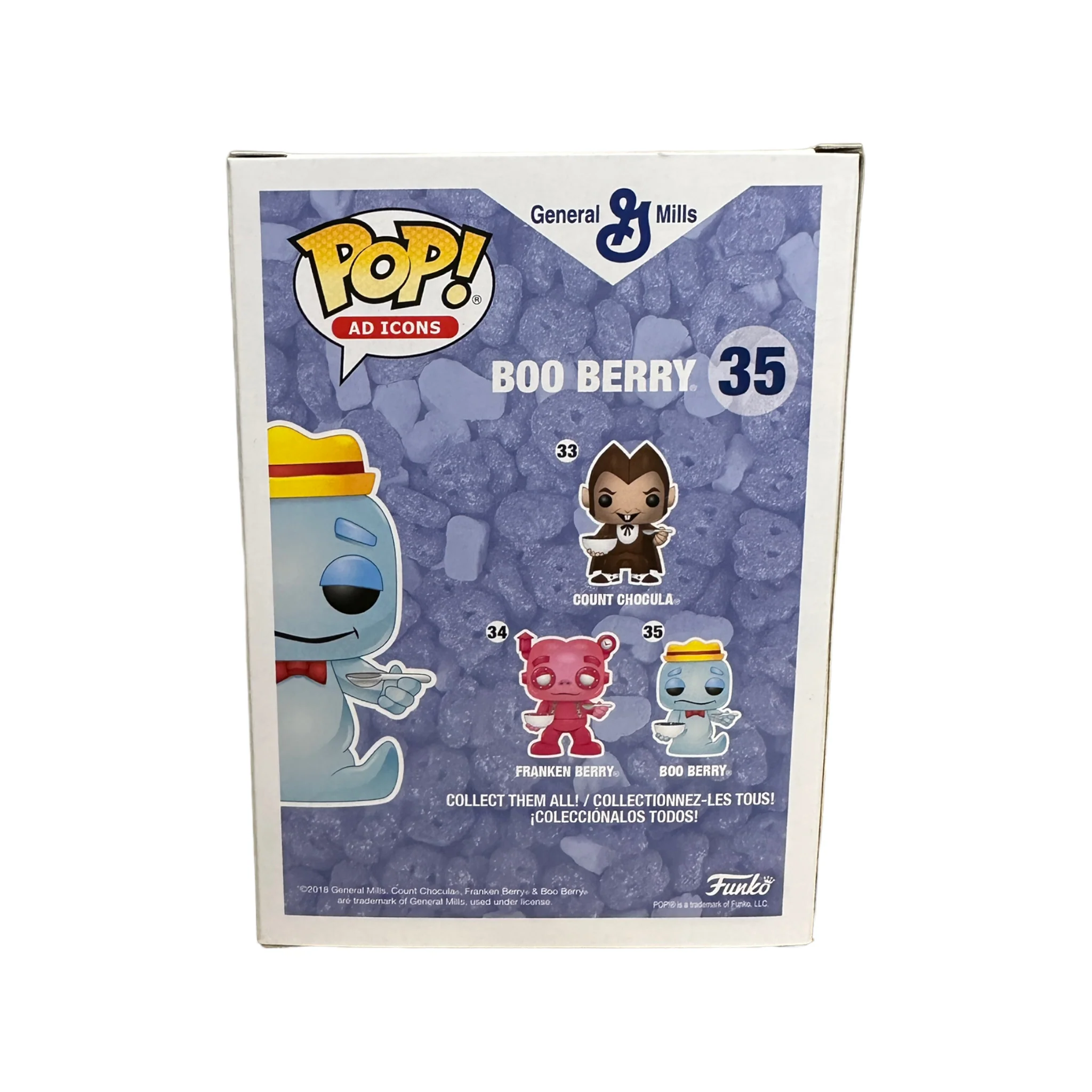 Boo Berry #35 (w/ Cereal) Funko Pop! - Ad Icons - Funko Shop Exclusive - Condition 8/10 - Image 3