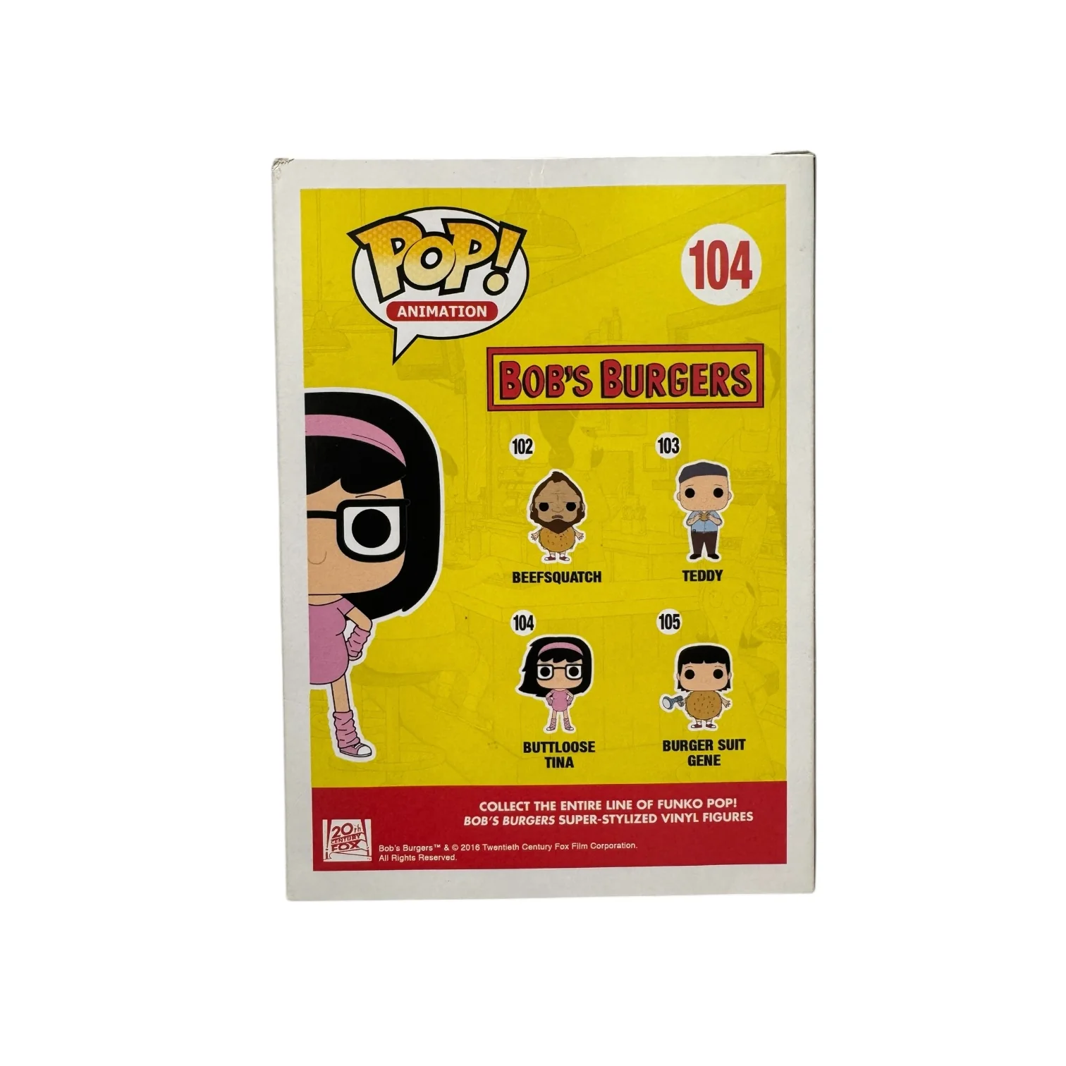 Buttloose Tina #104 Funko Pop! - Bob's Burgers - Condition 8/10 - Image 3