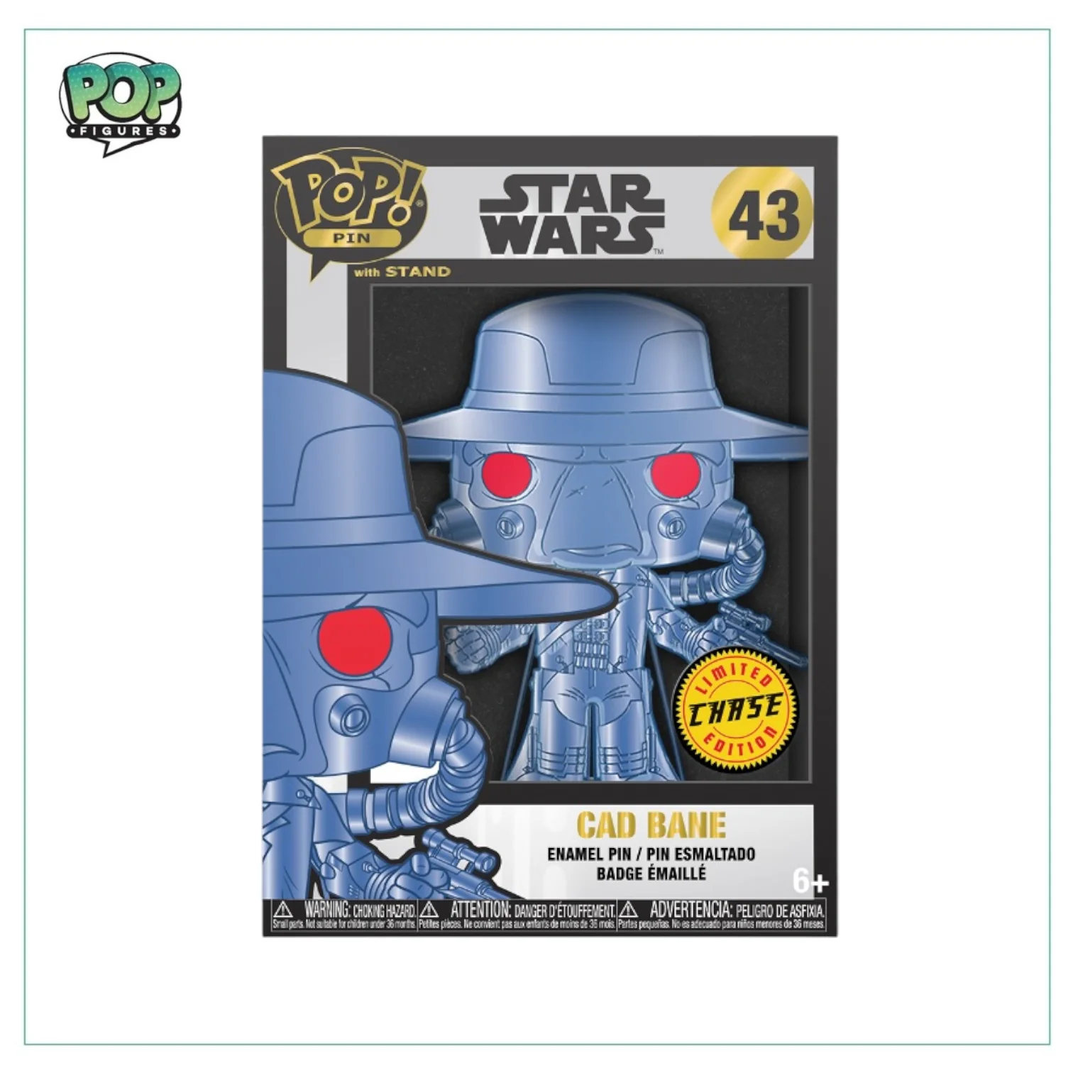 Cad Bane #43 Enamel Pin - Star Wars - Chance of Chase - Image 2