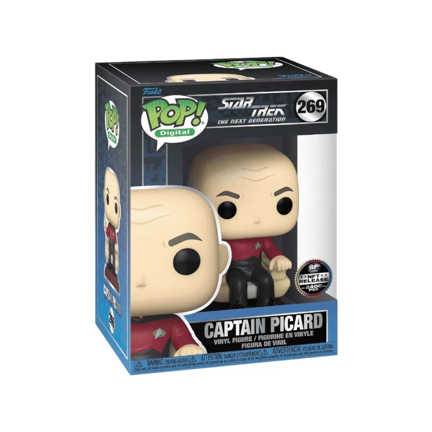 Captain Picard #269 Funko Pop! - Star Trek: The Next Generation - NFT Release Exclusive LE2400 Pcs