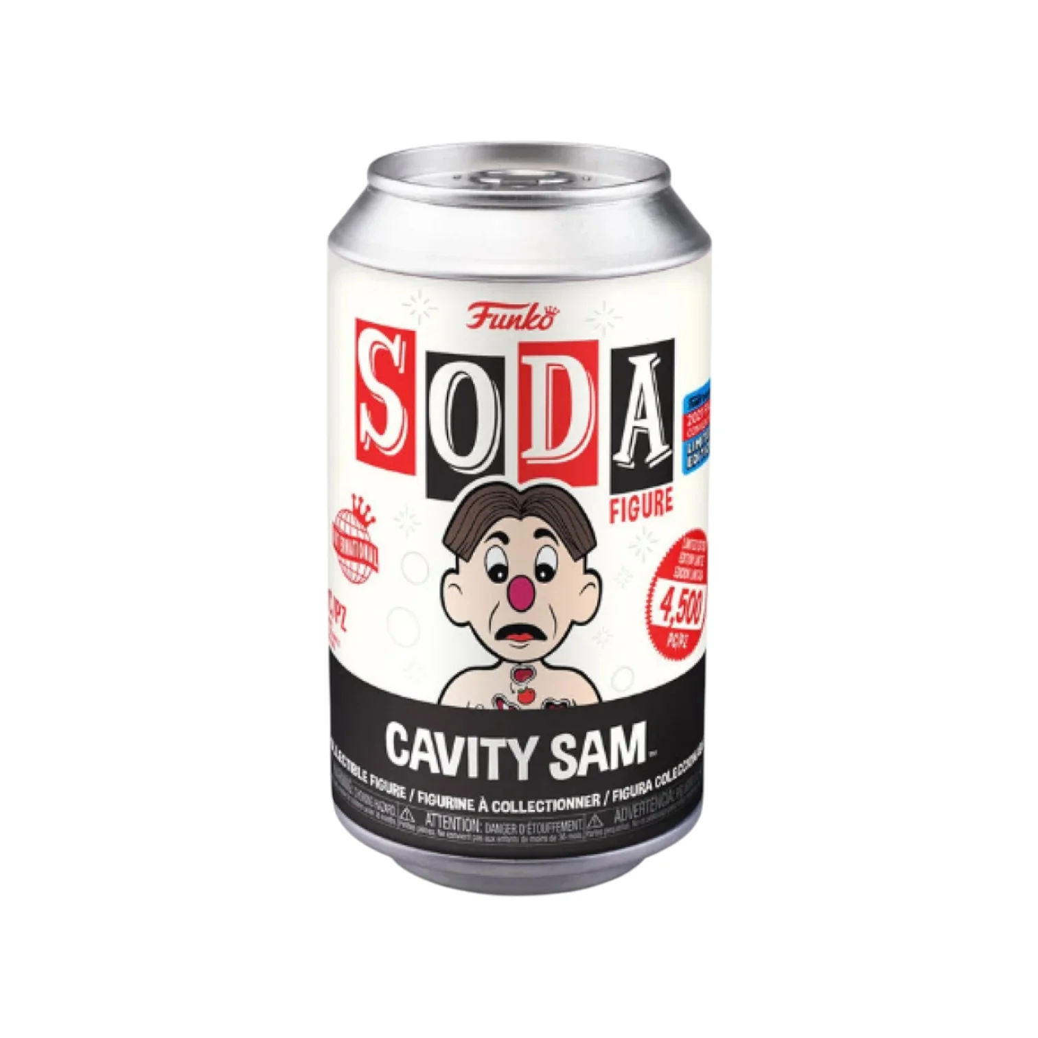 Cavity Sam Glow Chase Funko Soda Vinyl Figure! - Operation - International NYCC 2021 Shared Exclusive LE1/750 Pcs