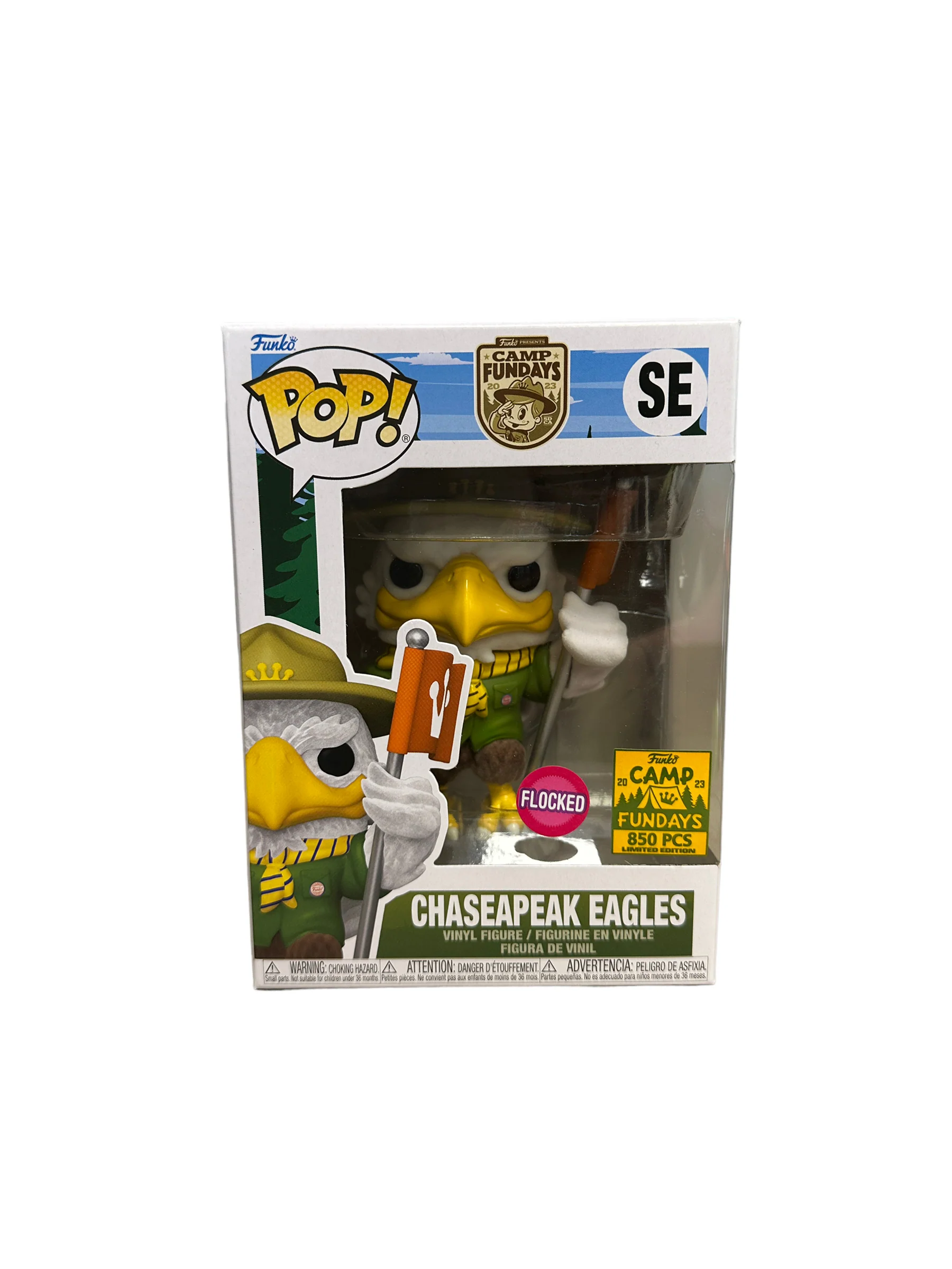 Chaseapeak Eagles (Flocked) Funko Pop! - Camp Fundays 2023 Show Exclusive LE850 Pcs - Condition 9/10 - Image 2