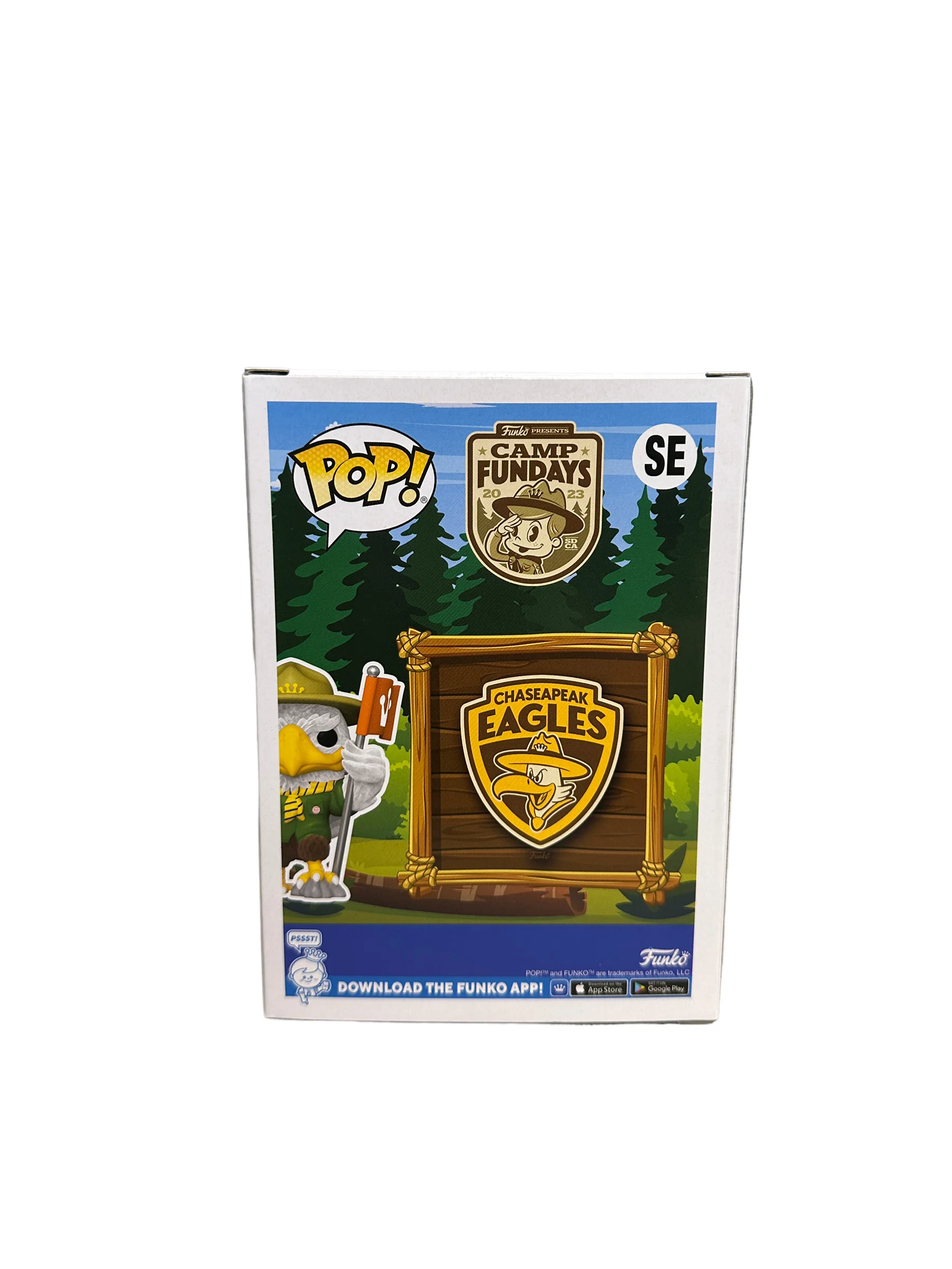 Chaseapeak Eagles (Flocked) Funko Pop! - Camp Fundays 2023 Show Exclusive LE850 Pcs - Condition 9/10 - Image 4