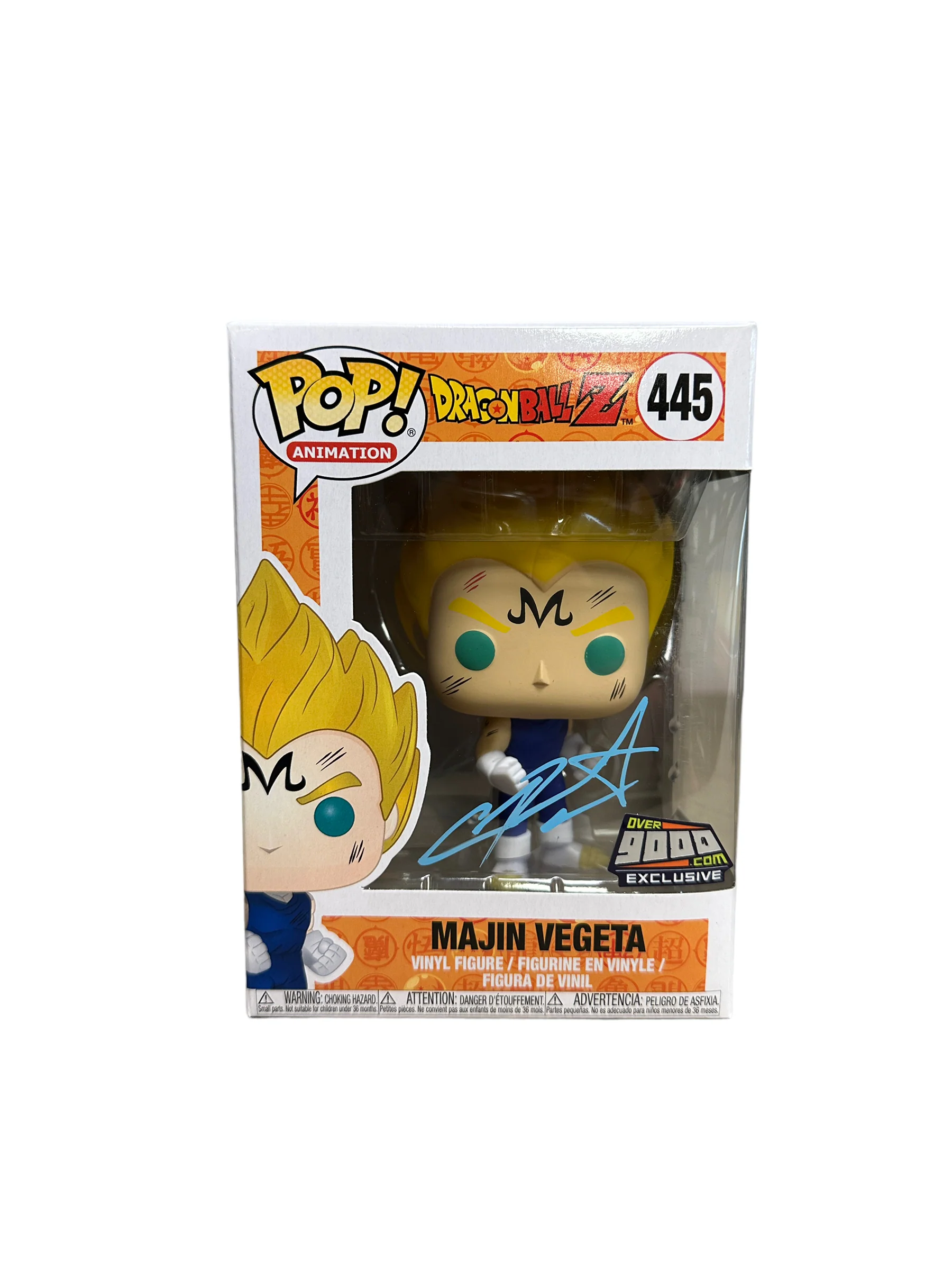 Christopher Sabat Signed Majin Vegeta #445 Funko Pop! - Dragon Ball Z - Over9000 Exclusive - Condition 9/10 - Image 2