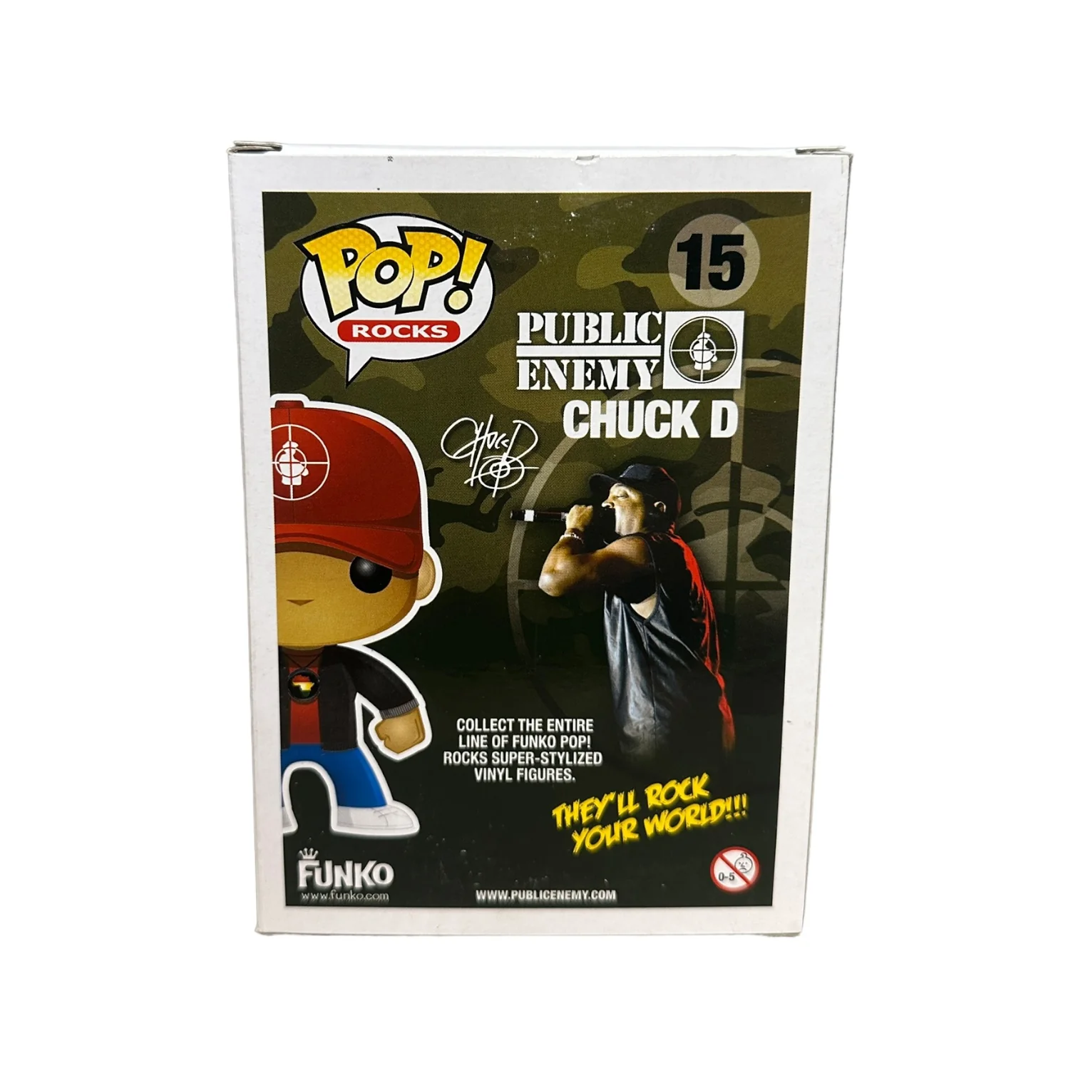 Chuck D #15 Funko Pop! - Public Enemy - 2011 Pop! - Condition 7/10 - Image 3