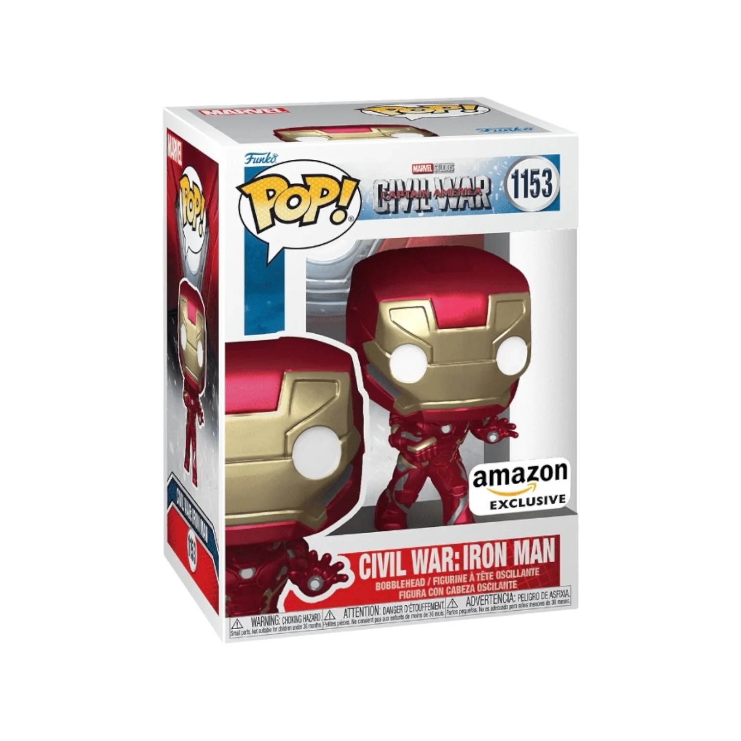 Civil War: Iron Man #1153 Funko Pop! - Captain America: Civil War - Amazon Exclusive