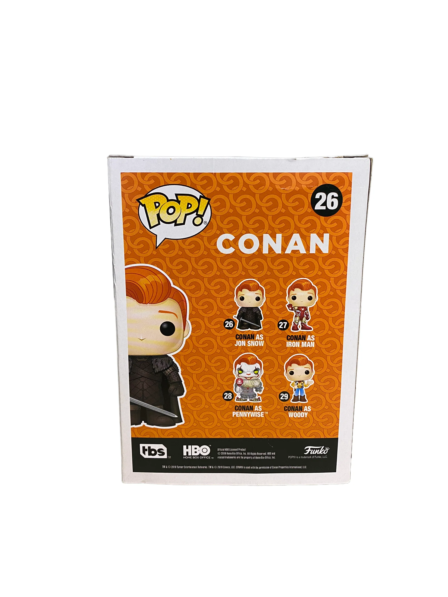 Conan As Jon Snow #26 Funko Pop! - Conan / Game Of Thrones - SDCC 2019 Exclusive - Condition 7.5/10 - Image 3