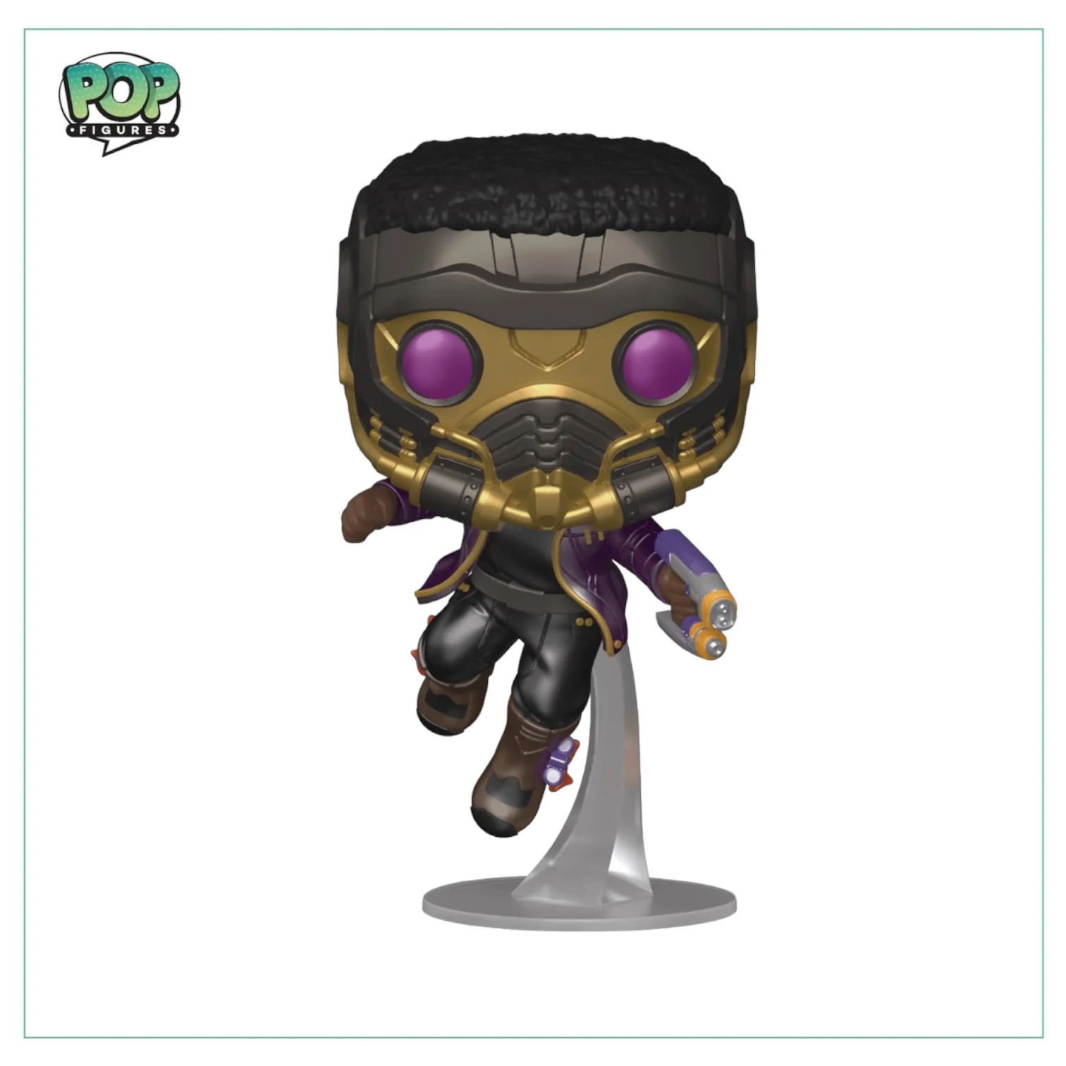 T’challa Star-Lord (Metallic) #871 Funko Pop! - What If…? - Box Lunch Exclusive - Image 2