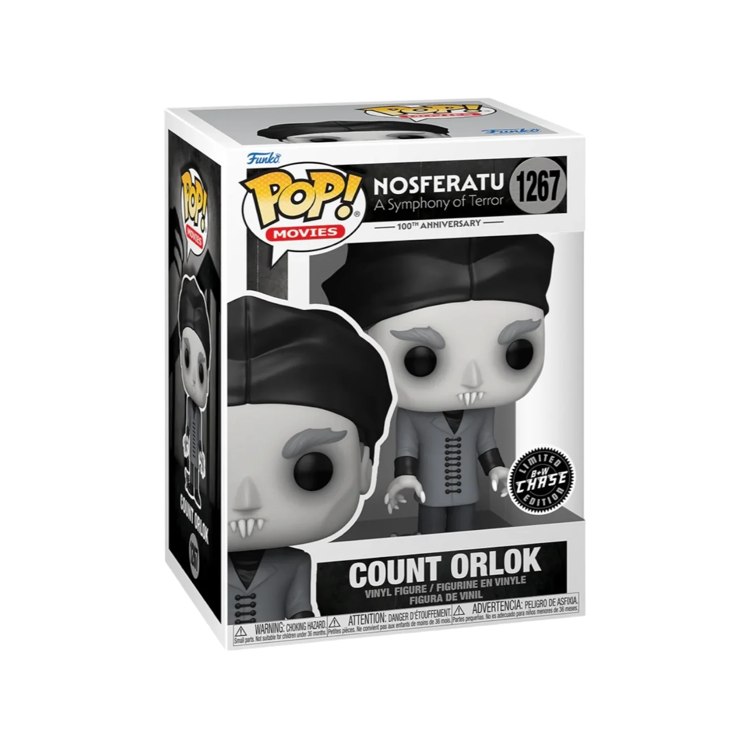 Count Orlok #1267 (Black & White Chase) Funko Pop! - Nosferatu: A Symphony of Terror