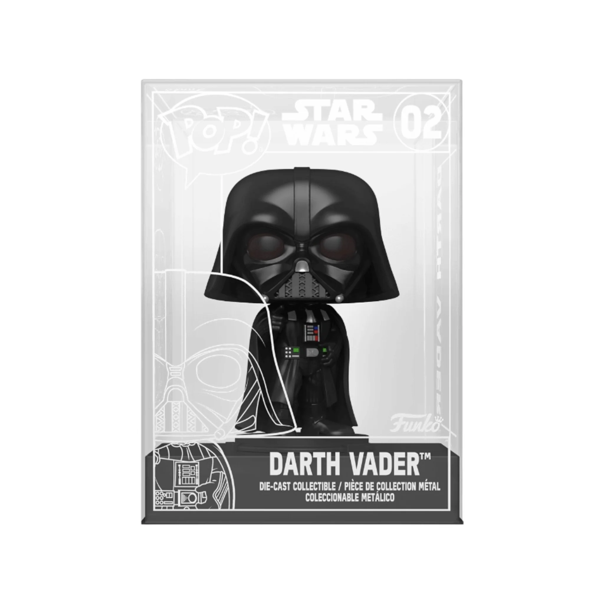 Darth Vader #02 Funko Pop Die-Cast! - Star Wars - Funko Shop Exclusive - Unsealed - Image 2