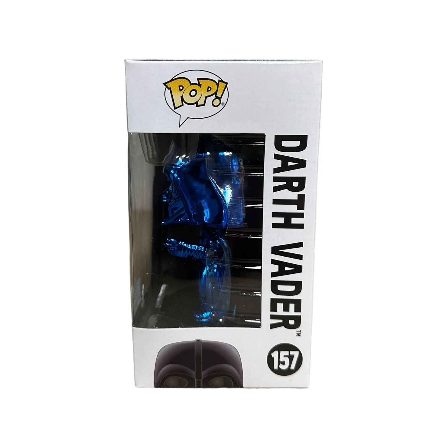 Darth Vader #157 (Blue Chrome) Funko Pop! - Star Wars - Star Wars Celebration Chicago 2019 Exclusive LE2500 Pcs - Condition 8.75/10 - Image 2