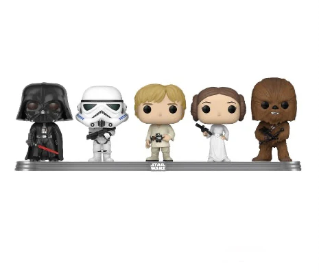 Darth Vader / Stormtrooper / Luke Skywalker / Princess Leia / Chewbacca - Deluxe Funko 5 Pack! Star Wars -  2022 Galactic Convention Exclusive - Image 2