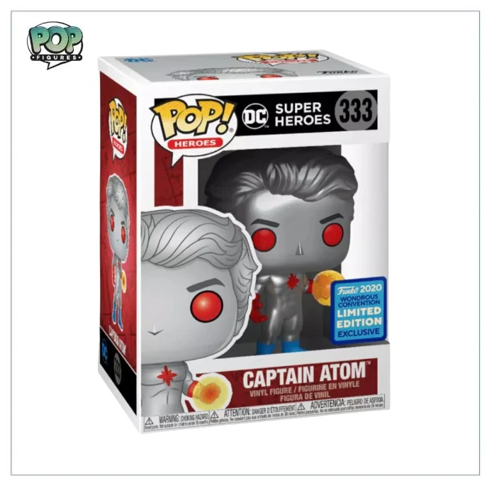 Captain Atom #333 Funko Pop! - DC Super Heroes - 2020 Wonderous Convention Limited Edition Exclusive