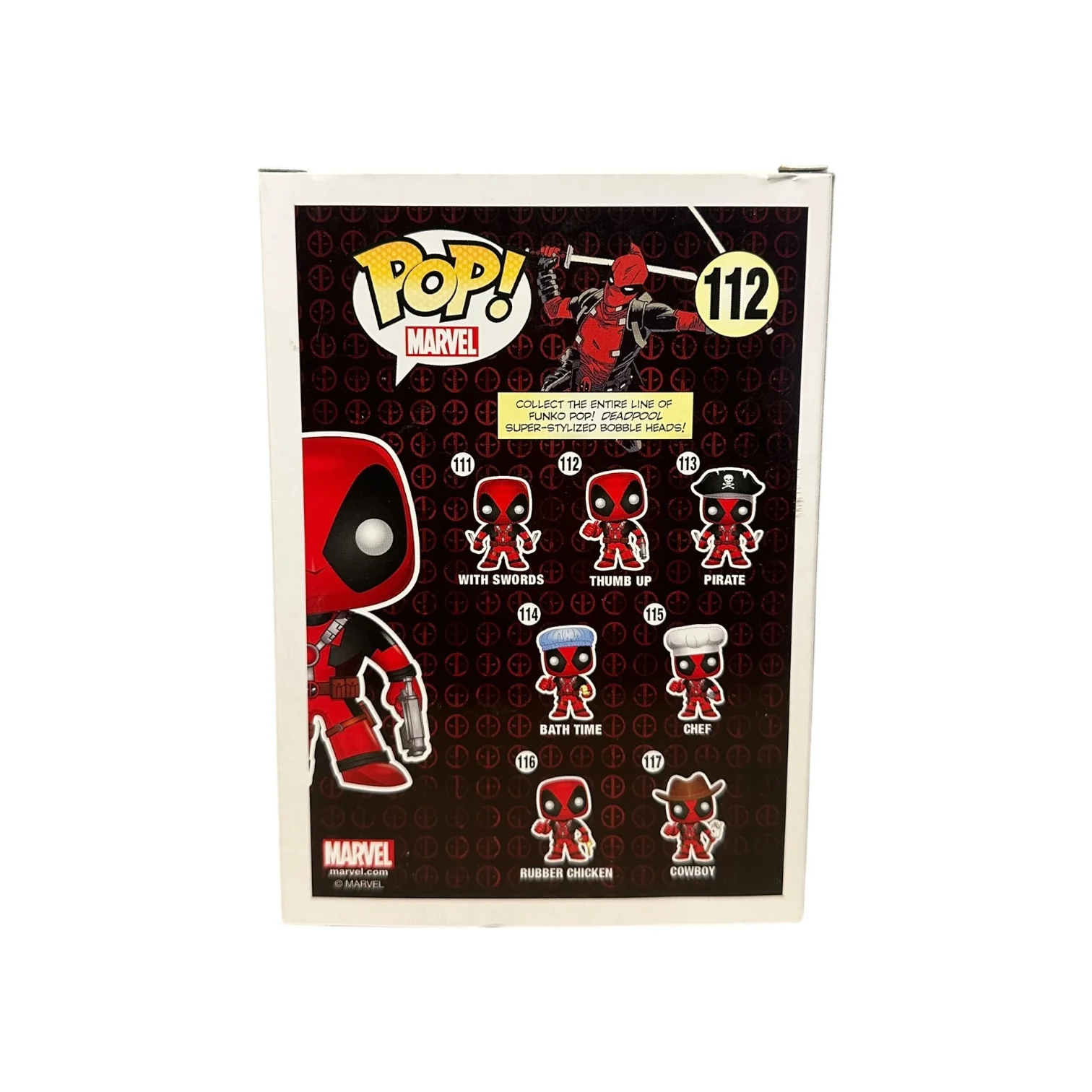 Deadpool (Thumb Up) #112 (White) Funko Pop! - Deadpool - SDCC 2016 Official Convention Exclusive - Condition 7/10 - Image 3