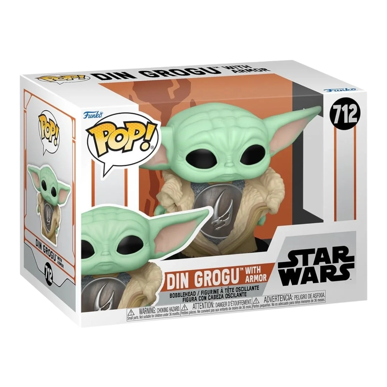 Din Grogu With Armor #712 Funko Pop - Star Wars