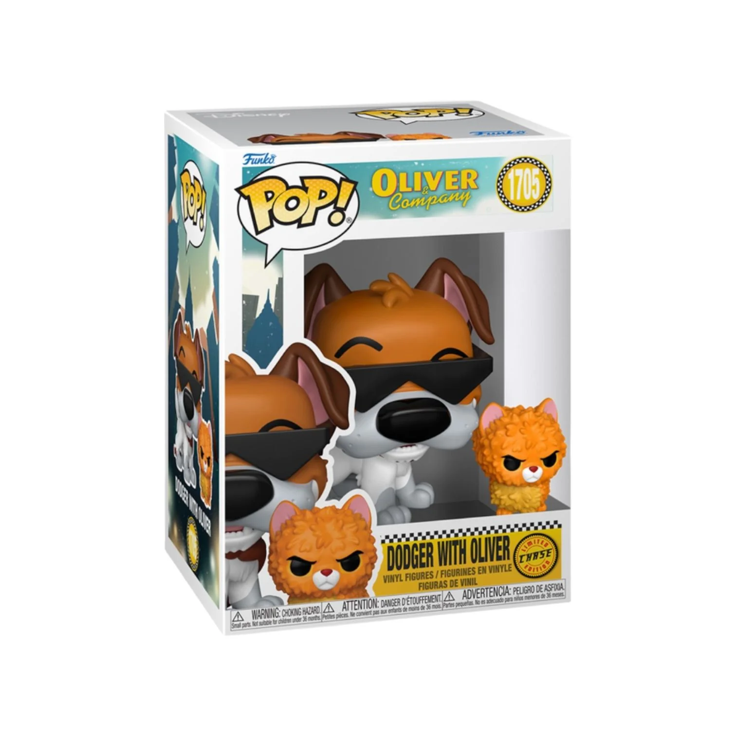 Dodger with Oliver #1705 Funko Pop! & Buddy - Oliver & Company - Chance of Chase - PREORDER - Image 3