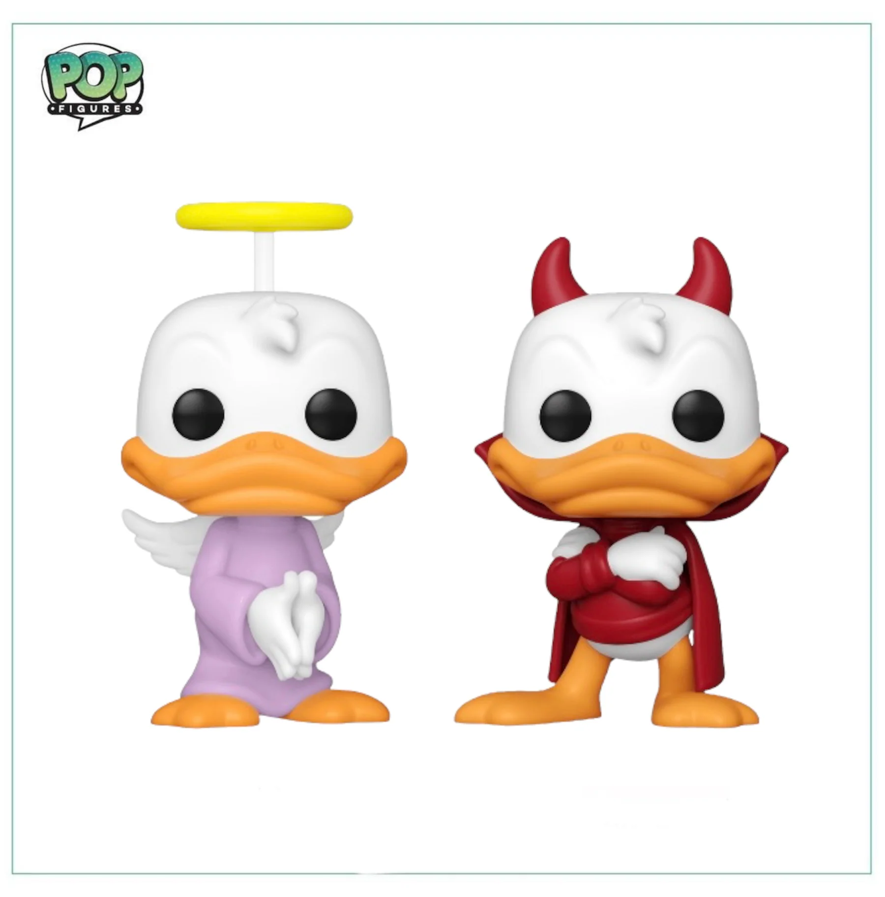 Donald's Shoulder Angel & Devil 2 Pack Deluxe Funko Pop! Disney - 2022 Funko Wonderous Convention Limited Edition - Image 2