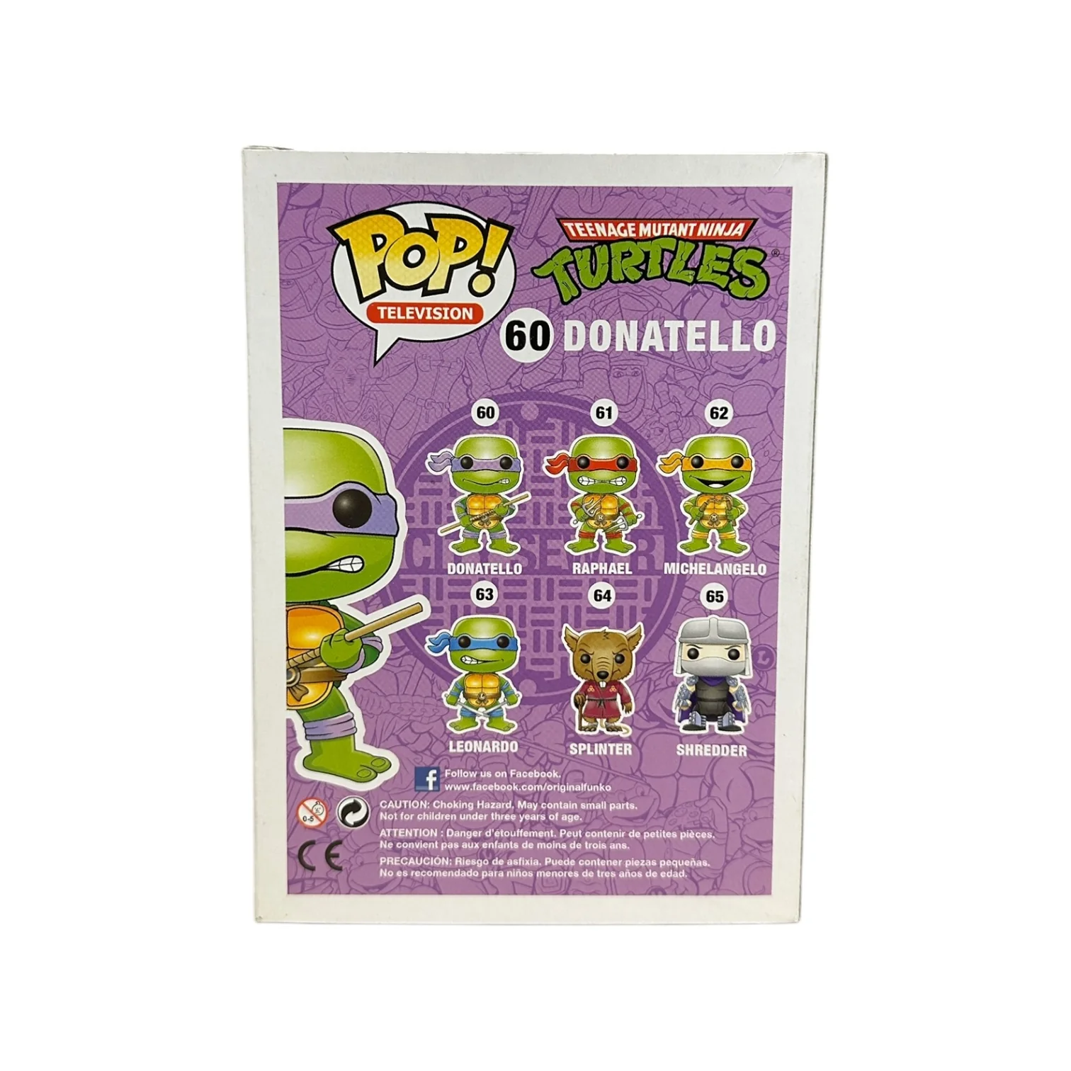 Donatello #60 (Metallic) Funko Pop! - Teenage Mutant Ninja Turtles - SDCC 2013 Exclusive LE1008 Pcs - Condition 7.5/10 - Image 3