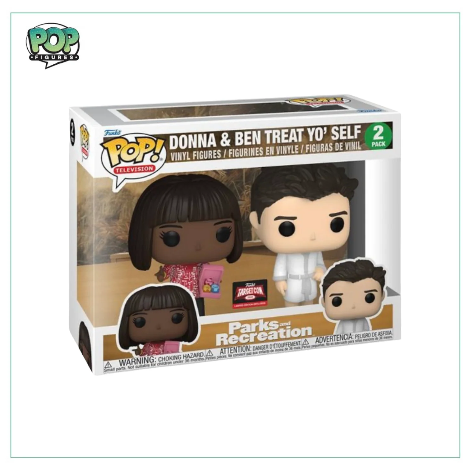 Donna & Ben Treat yo’ Self Deluxe Funko 2 Pack! Parks & Recreation - Target Con Exclusive