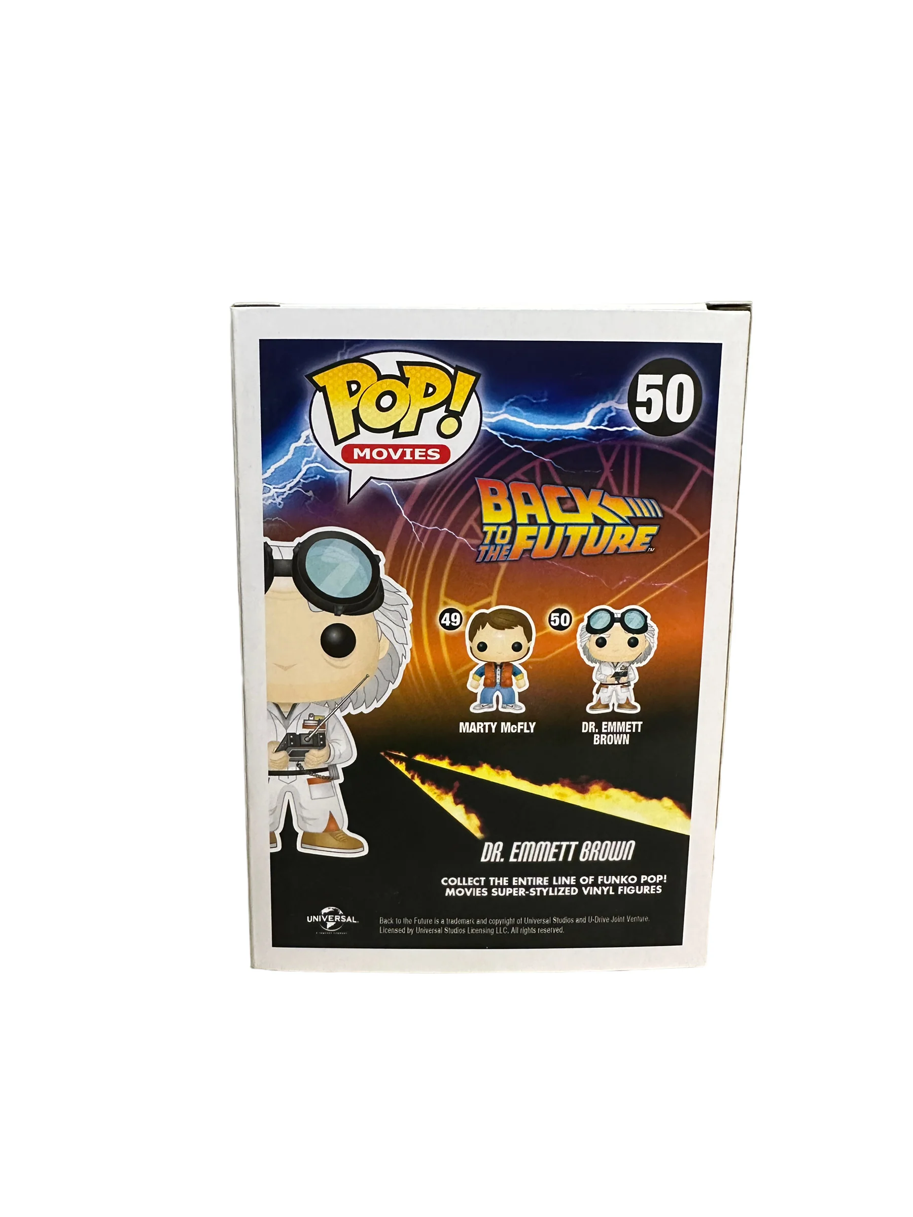 Dr. Emmett Brown #50 (Glows in the Dark) Funko Pop! - Back to the Future - 2014 Convention Exclusive - Condition 9/10 - Image 3