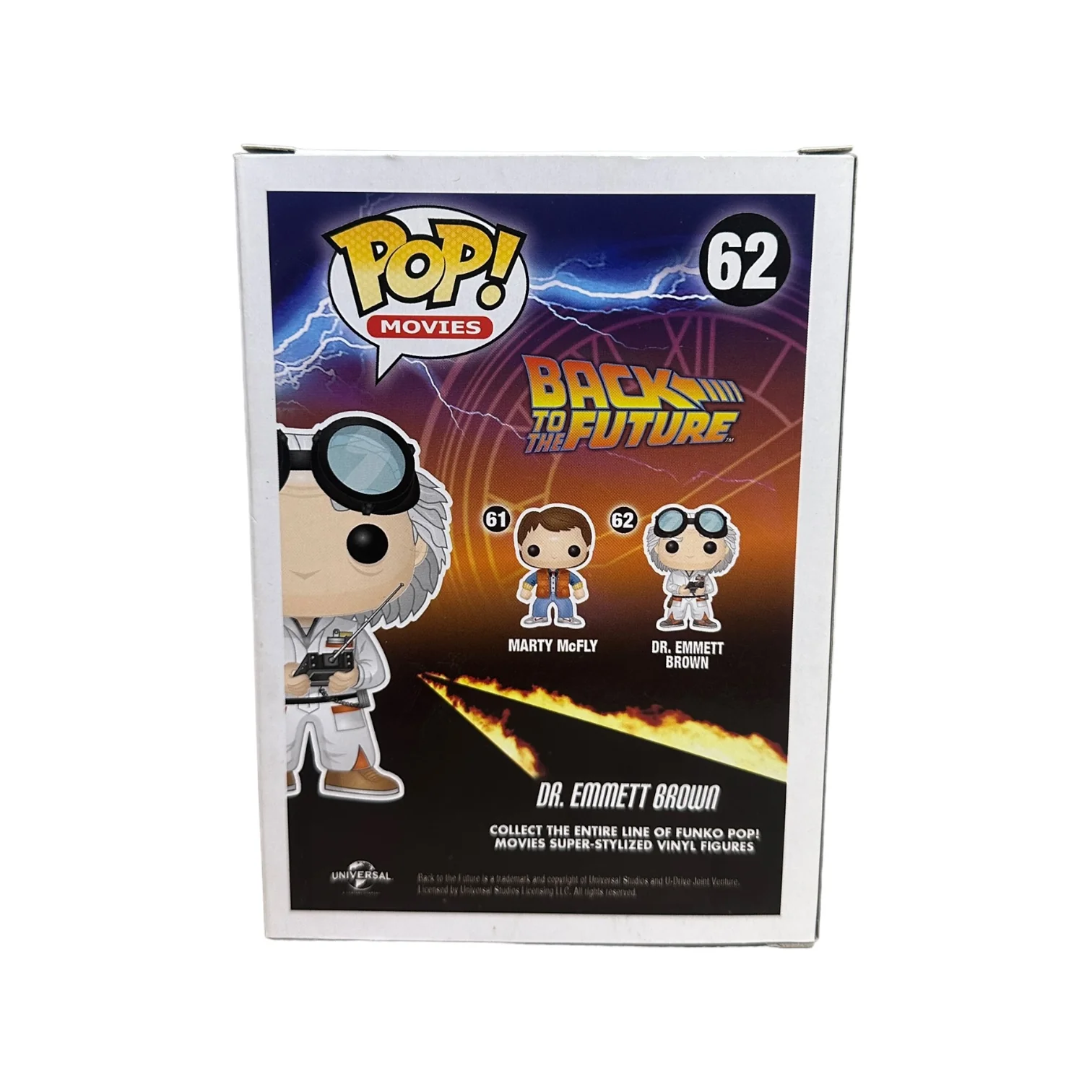 Dr. Emmett Brown #62 (Error) Funko Pop! - Back To The Future - 2013 Pop! - Condition 8/10 - Image 3
