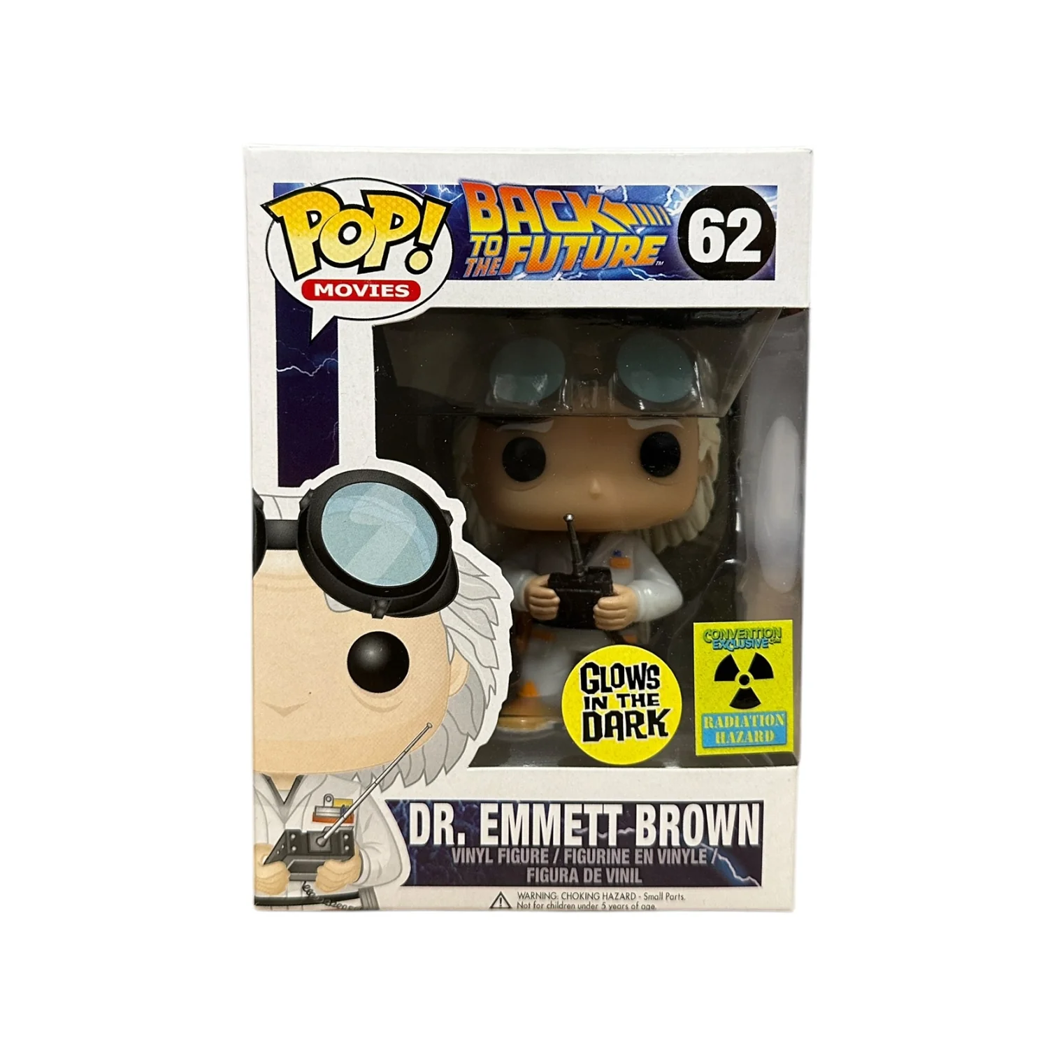 Dr. Emmett Brown #62 (Glows in the Dark) Funko Pop! - Back to The Future - 2014 Convention Exclusive - Condition 8/10