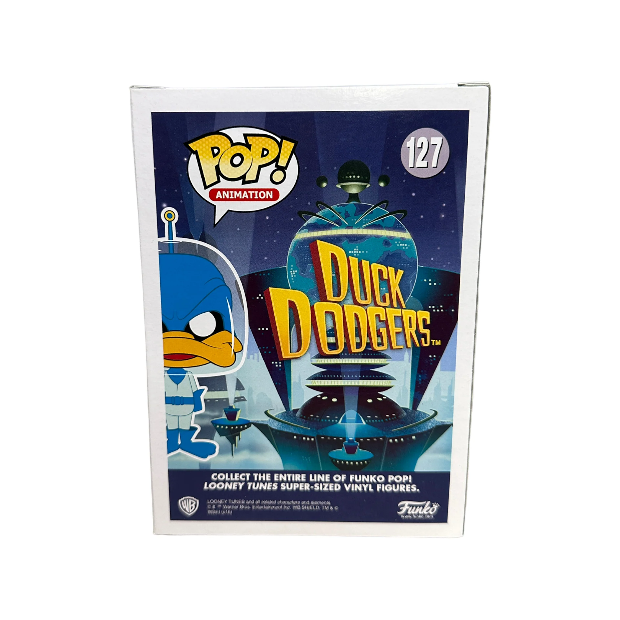 Duck Dodgers #127 (White Glow) Funko Pop! - Duck Dodgers - SDCC 2016 Shared Exclusive - Condition 8/10 - Image 3