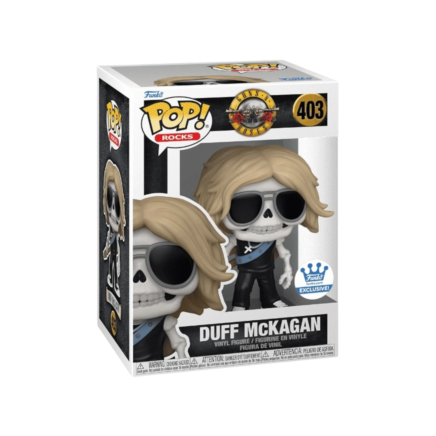 Duff McKagan #403 (Skeleton) Funko Pop! - Guns N' Roses - Funko Shop Exclusive