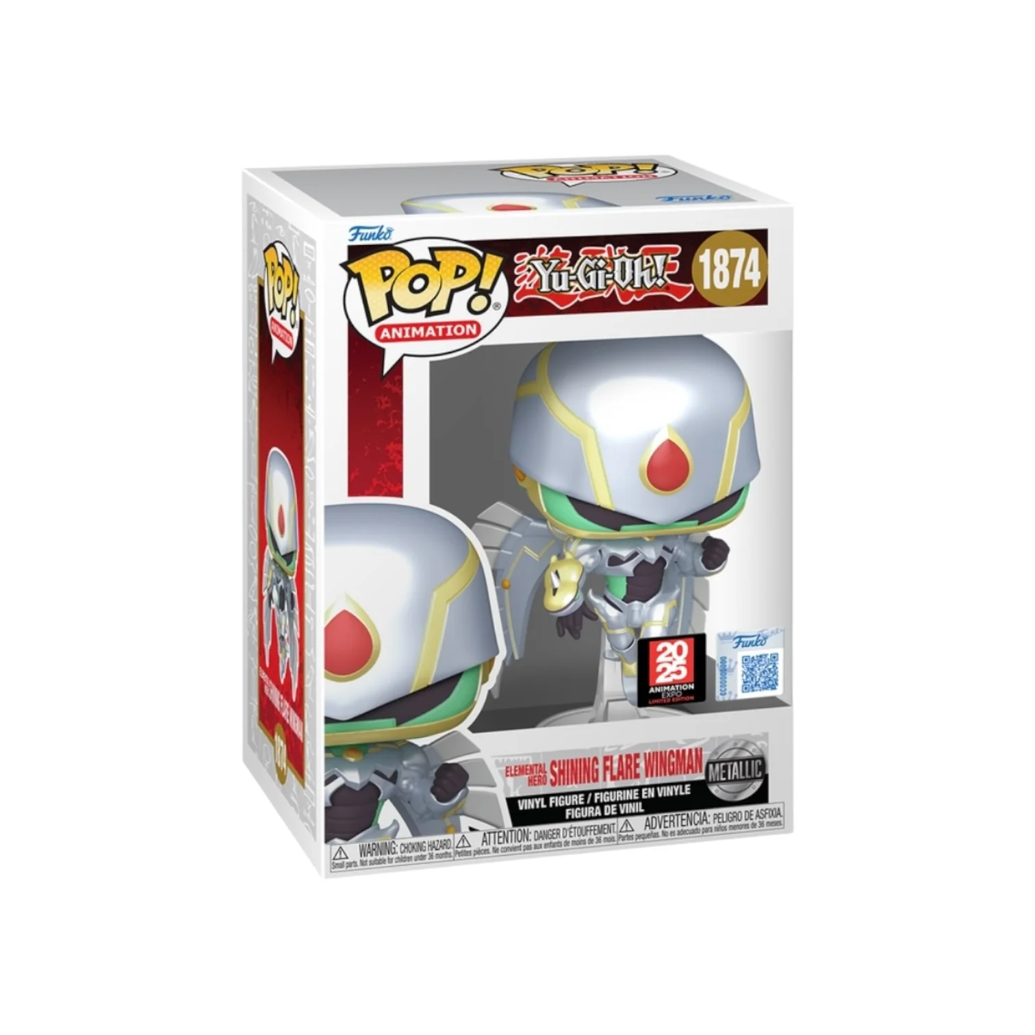 Elemental Hero Shining Flare Wingman #1874 (Metallic) Funko Pop! - Yu-Gi-Oh! - Animation Expo 2025 Exclusive